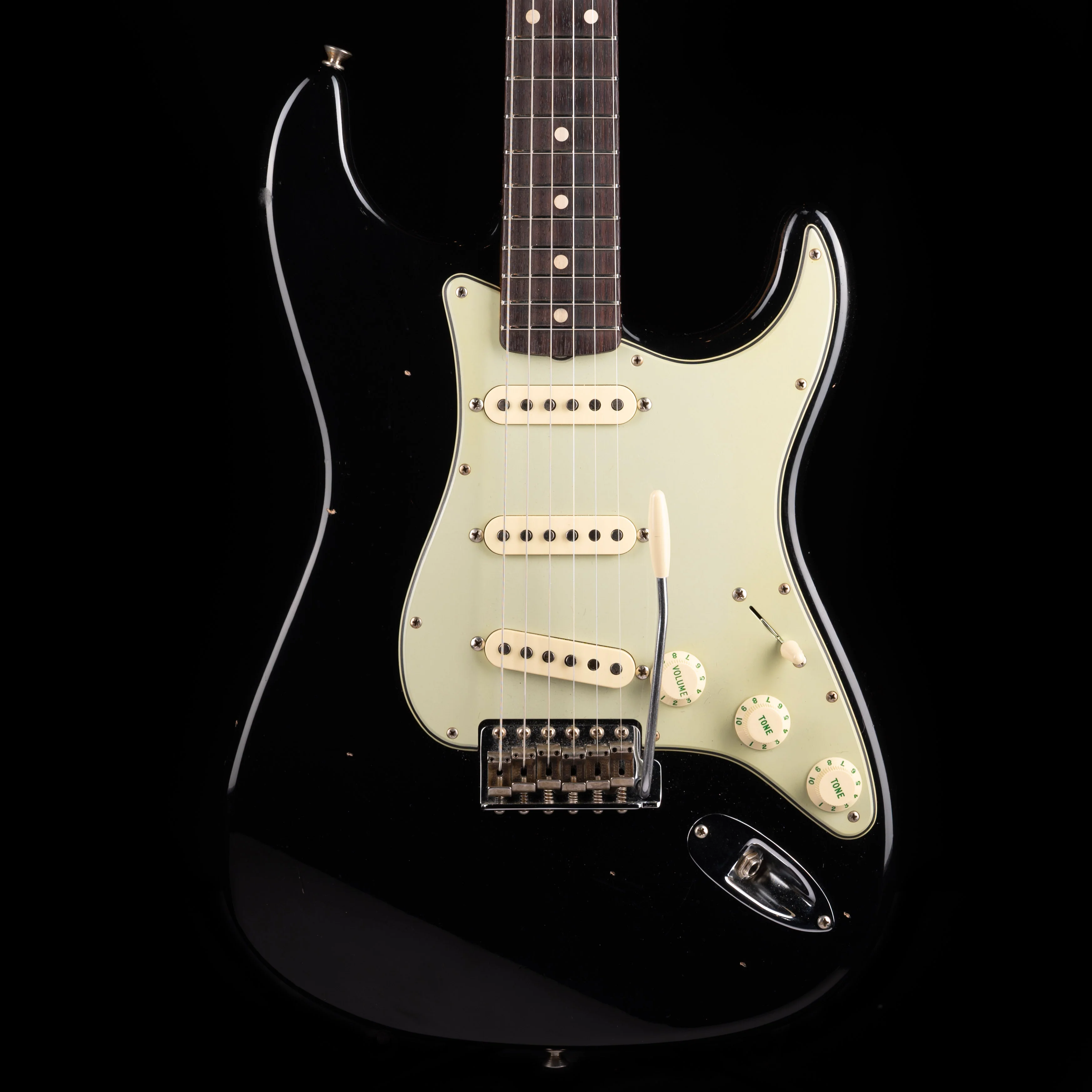 Used 2023 Fender Custom Shop 1962 Strat Journeyman Relic - Black With OHSC