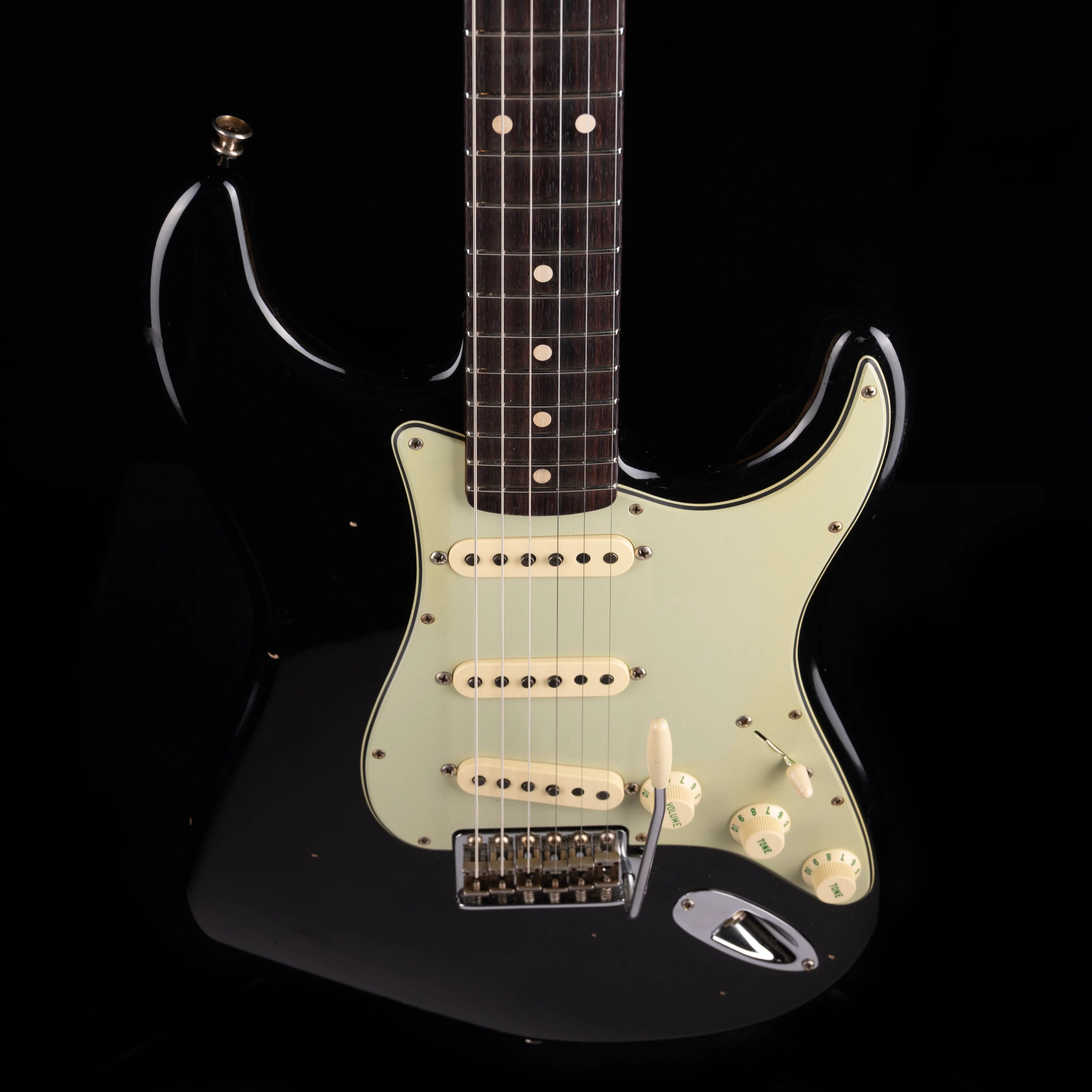 Used 2023 Fender Custom Shop 1962 Strat Journeyman Relic - Black With OHSC - Image 7