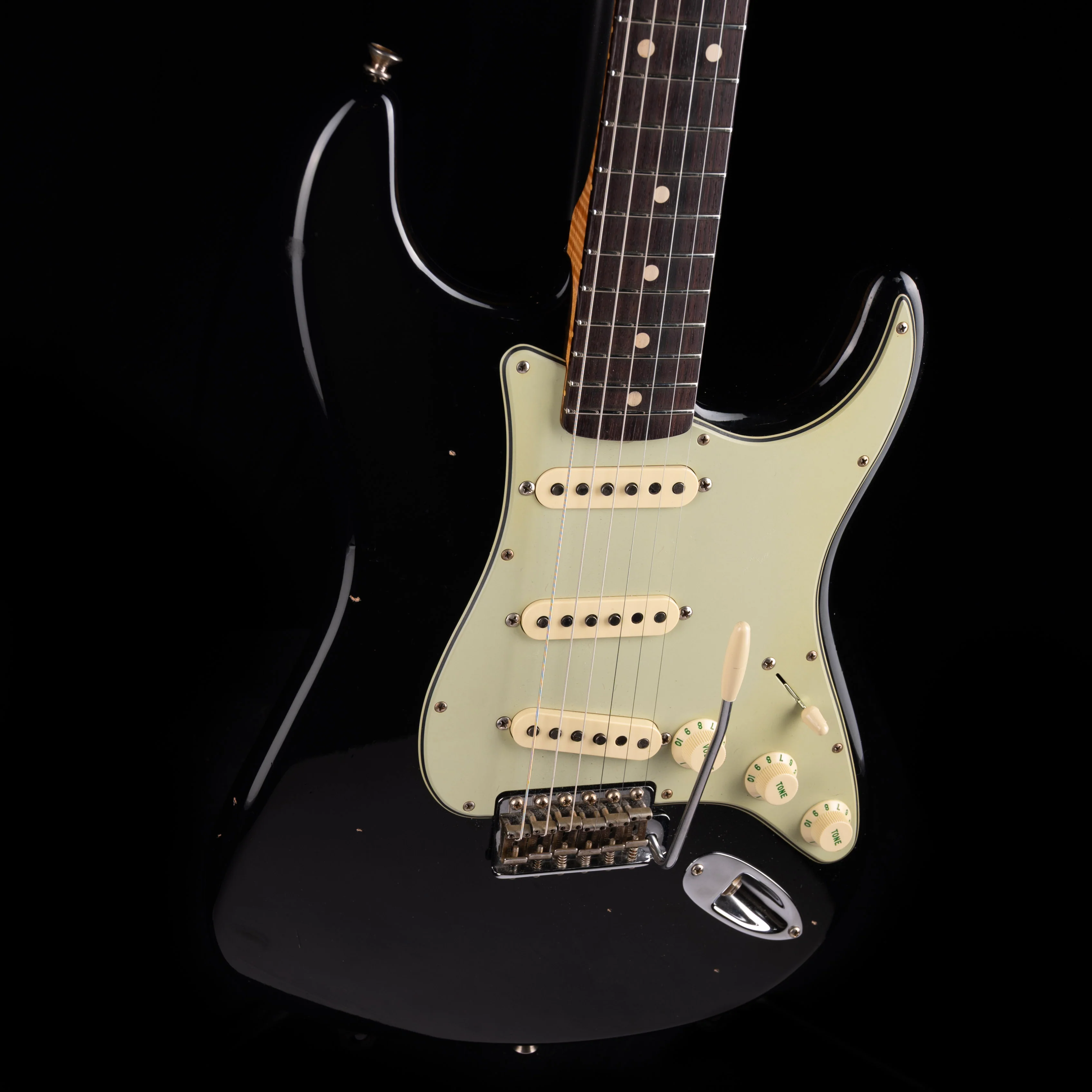 Used 2023 Fender Custom Shop 1962 Strat Journeyman Relic - Black With OHSC - Image 8