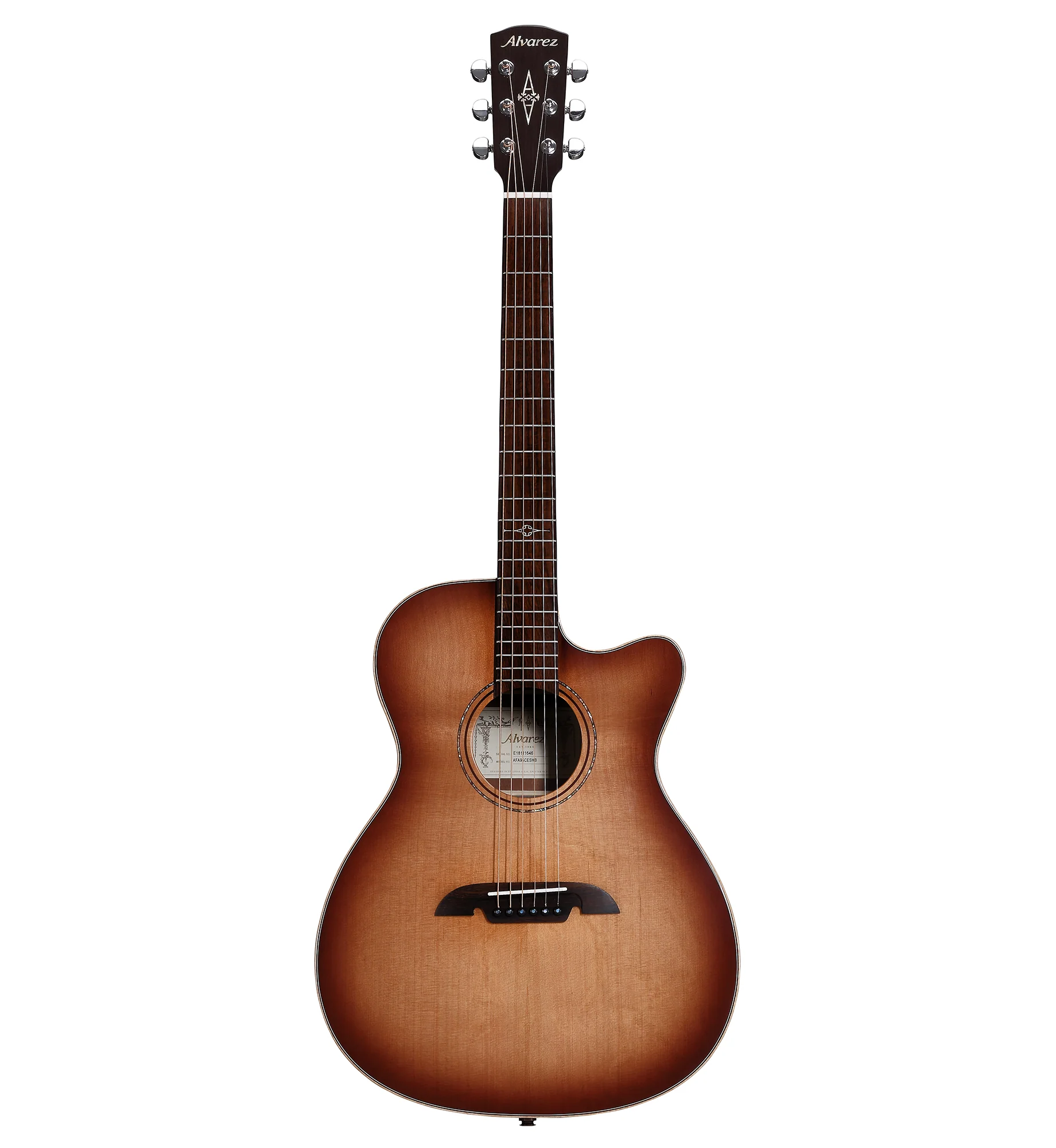 Alvarez AFA95-CESHB Artist Elite Folk/OM Acoustic-Electric Guitar - Image 2
