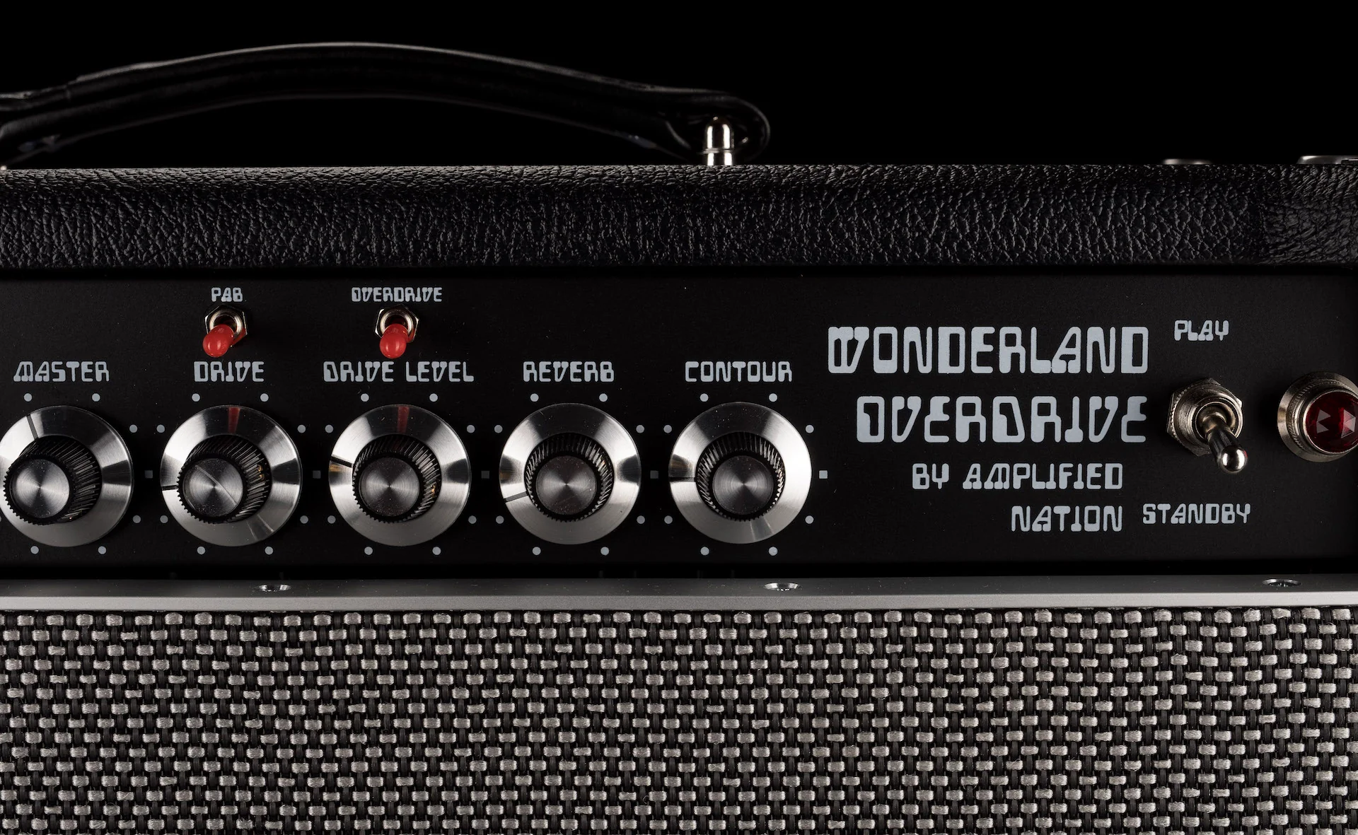 Amplified Nation Wonderland Overdrive V2 Head Black Tolex Silver Matrix Grill 22 Watts - Image 6