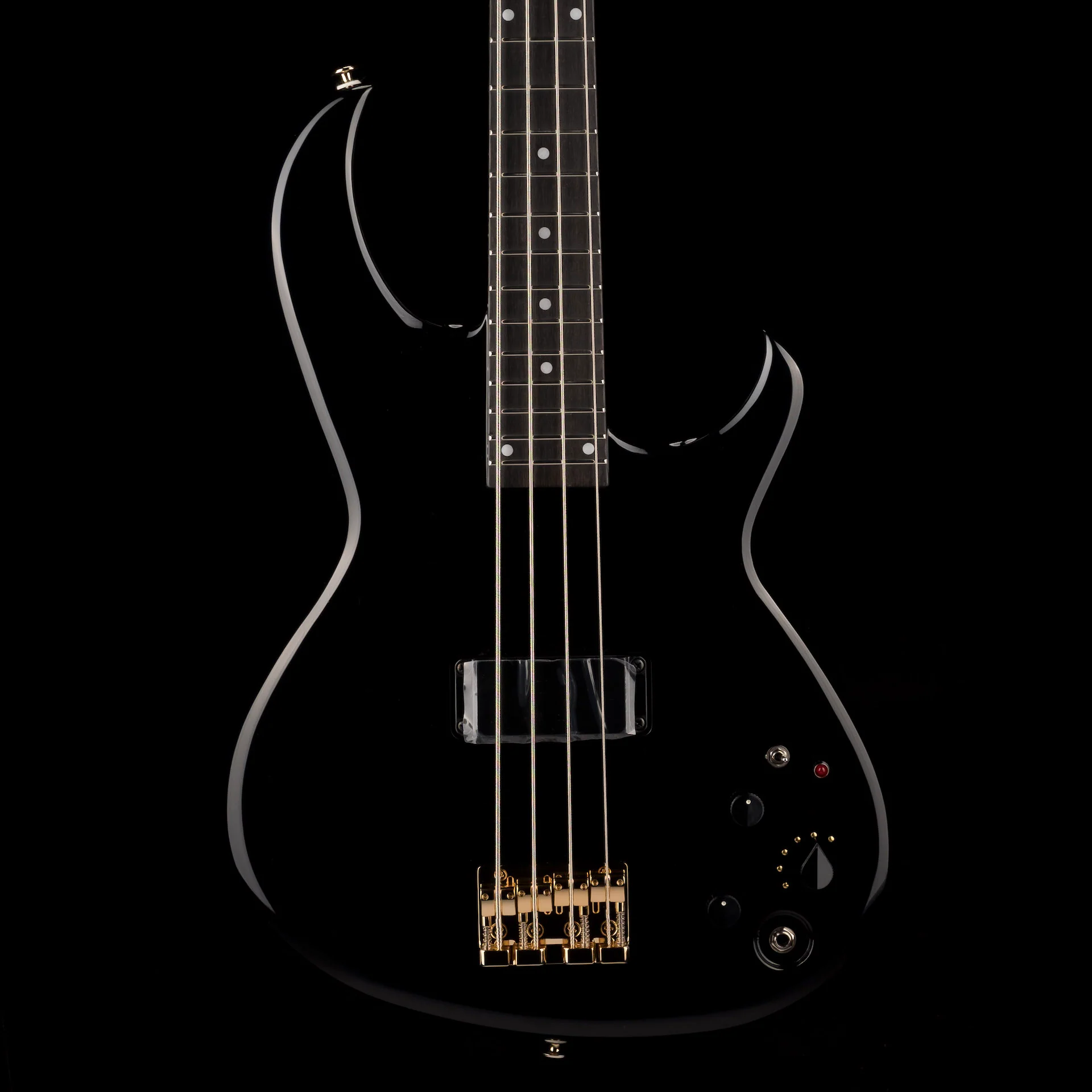 Aria Pro II SB-1000B Reissue 4-String Electric Bass Guitar Made in Japan Black With Bag