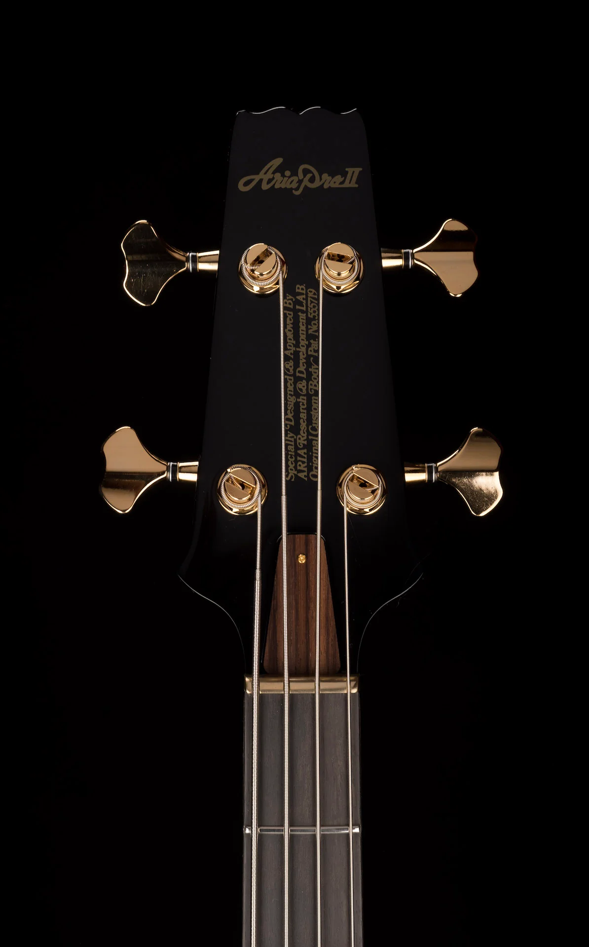 Aria Pro II SB-1000B Reissue 4-String Electric Bass Guitar Made in Japan Black With Bag - Image 10