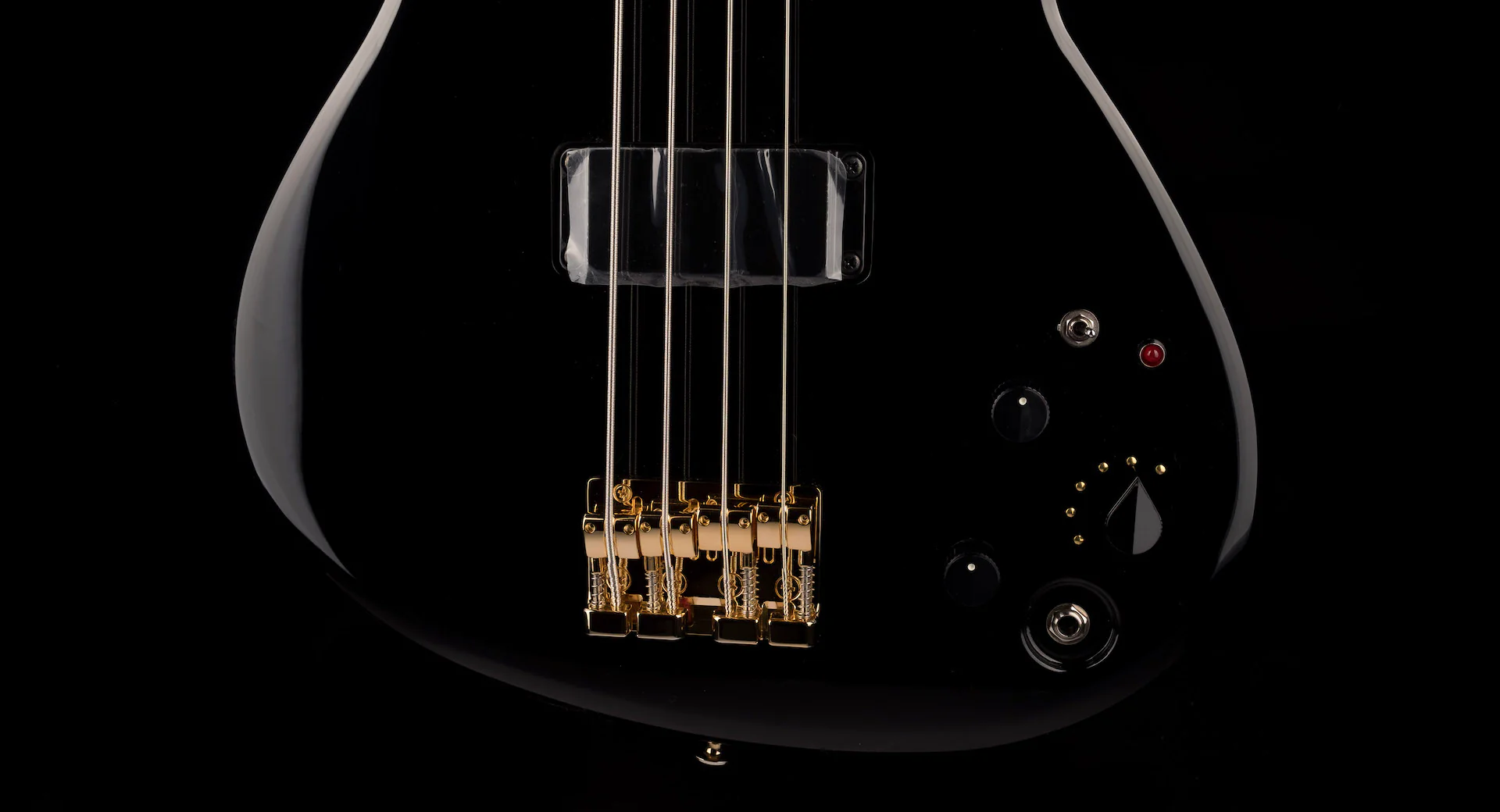 Aria Pro II SB-1000B Reissue 4-String Electric Bass Guitar Made in Japan Black With Bag - Image 4