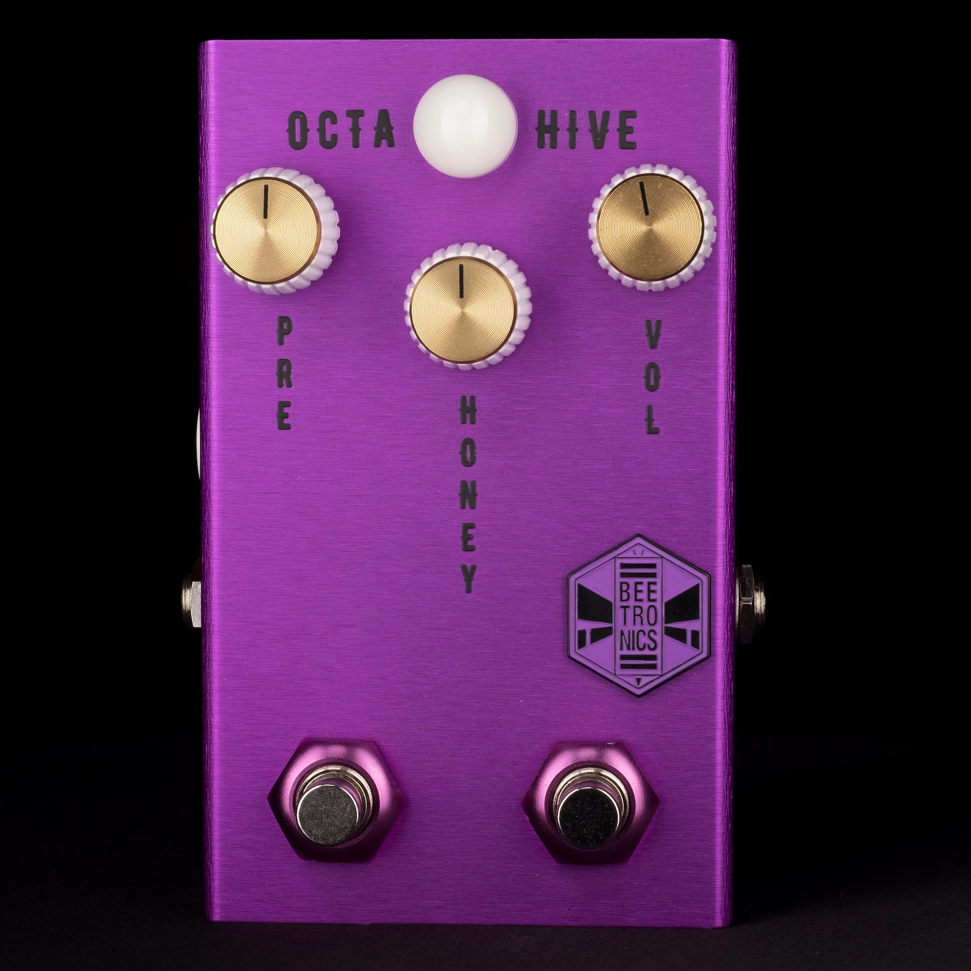 BeetronicsFX Standard Series Octahive Super High Gain Fuzz High Octave Custom Purple/Gold