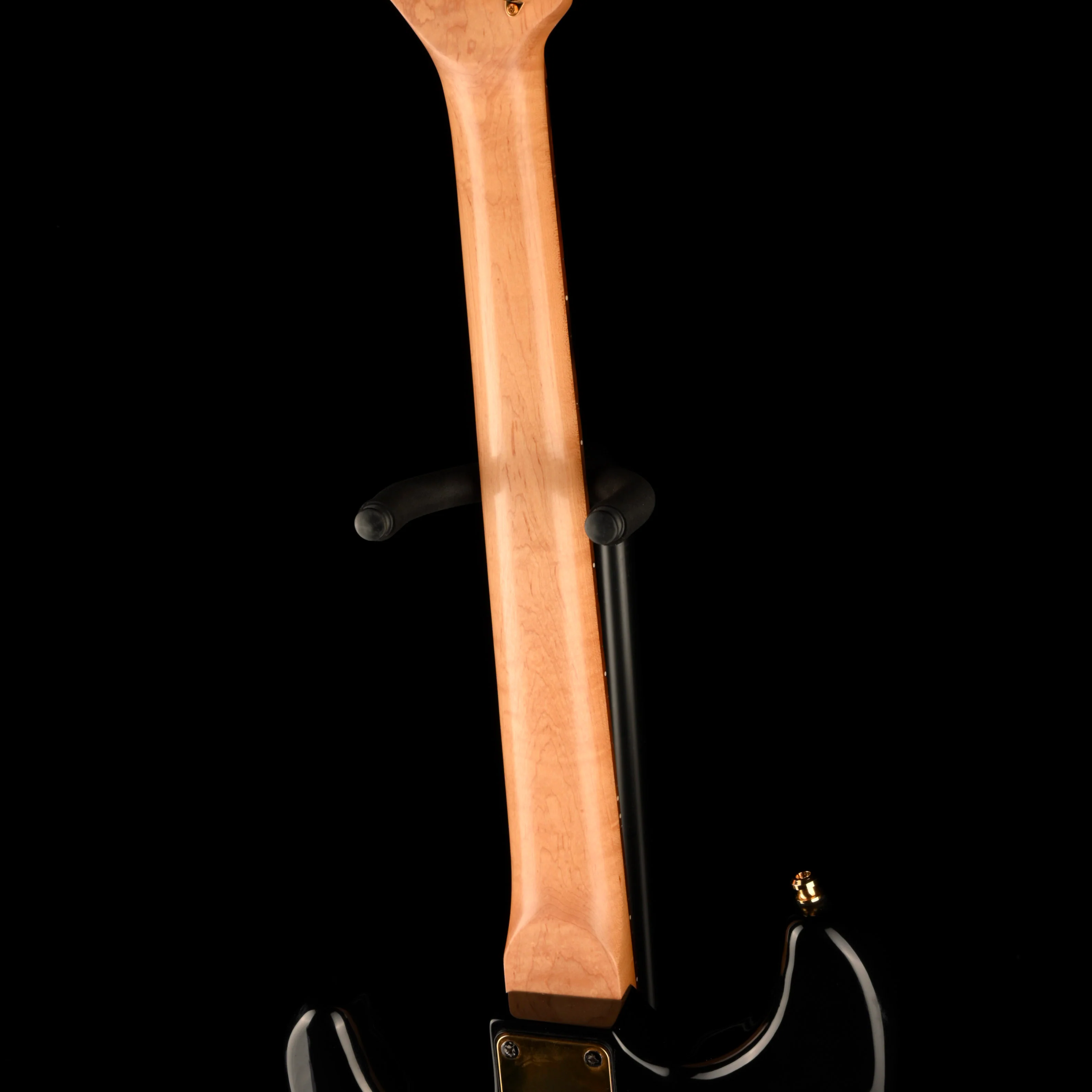 Used Burswood S-Style Rosewood Fingerboard Black Electric Guitar - Image 12