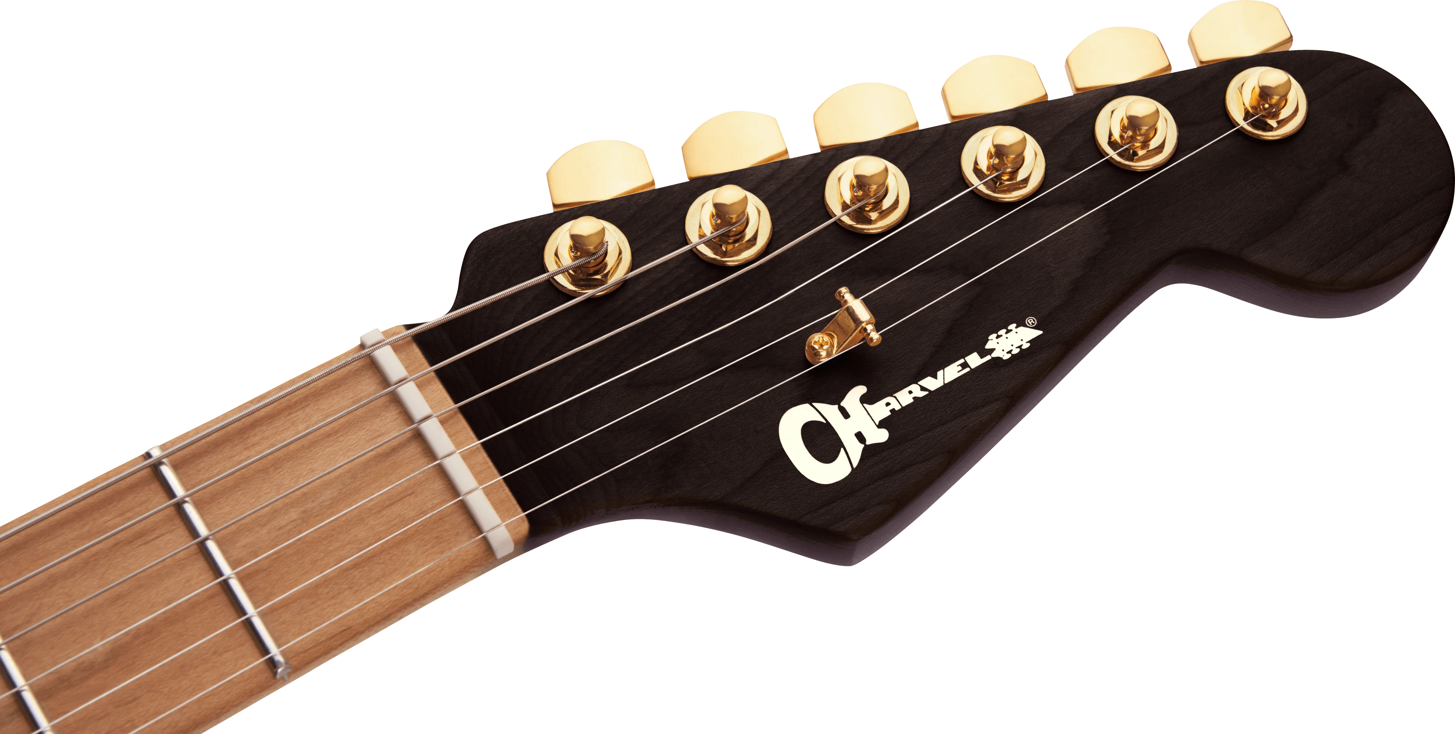 Charvel MJ DK24 HSH 2PT E Mahogany with Figured Walnut Natural Electric Guitar - Image 7