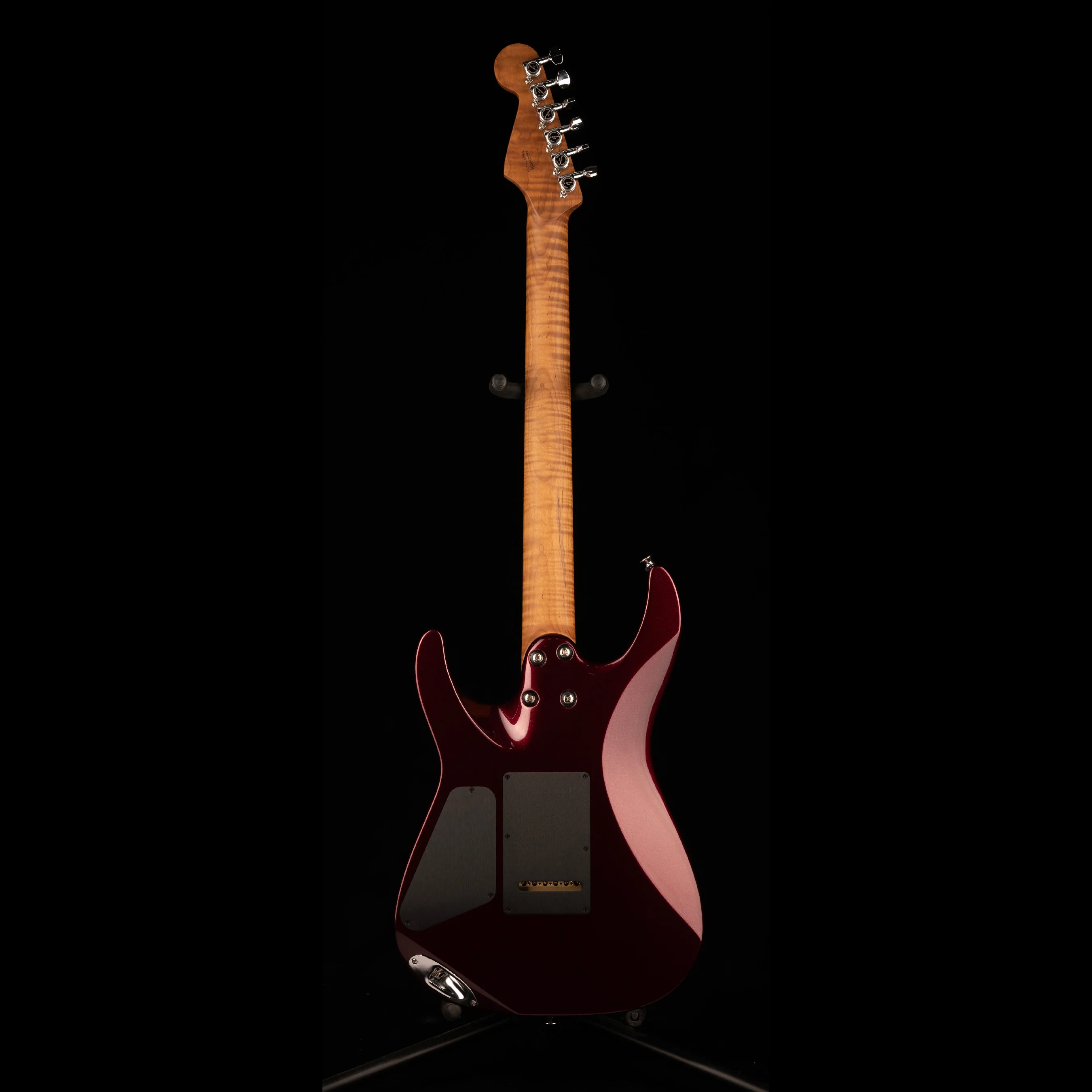Charvel USA Select DK24 HH 2PT CM Caramelized Flame Oxblood Electric Guitar With Case - Demo Serial # UC230094 - Image 7