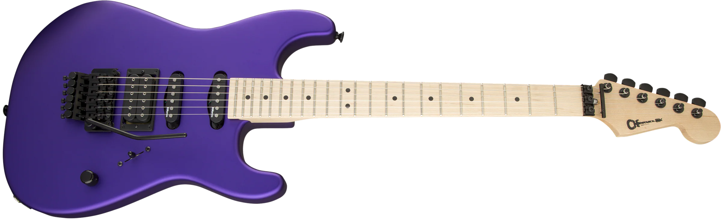 Charvel USA Select San Dimas Style 1 HSS FR Satin Plum Electric Guitar With Case - Image 4