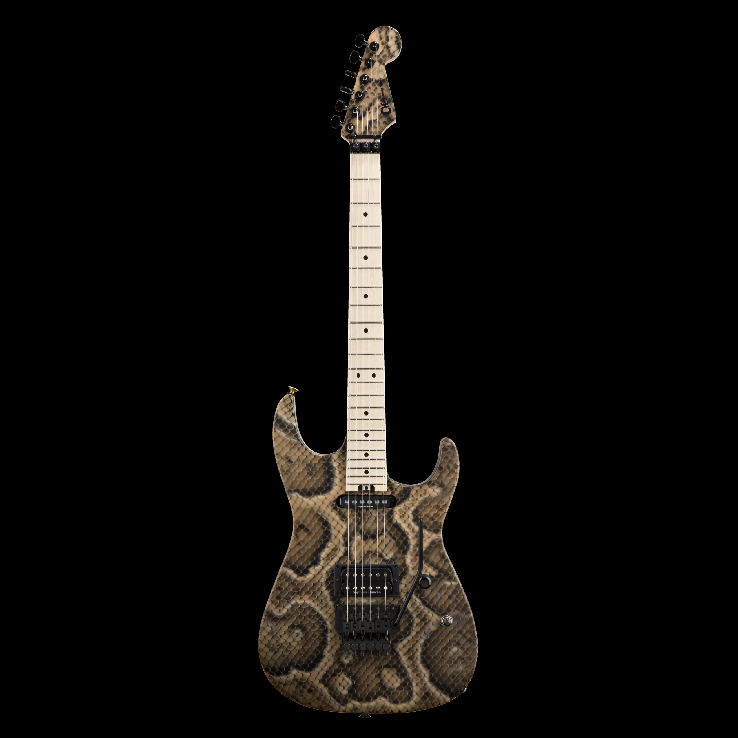 Charvel Warren DeMartini USA Signature Snake Snakeskin With Case - Image 2