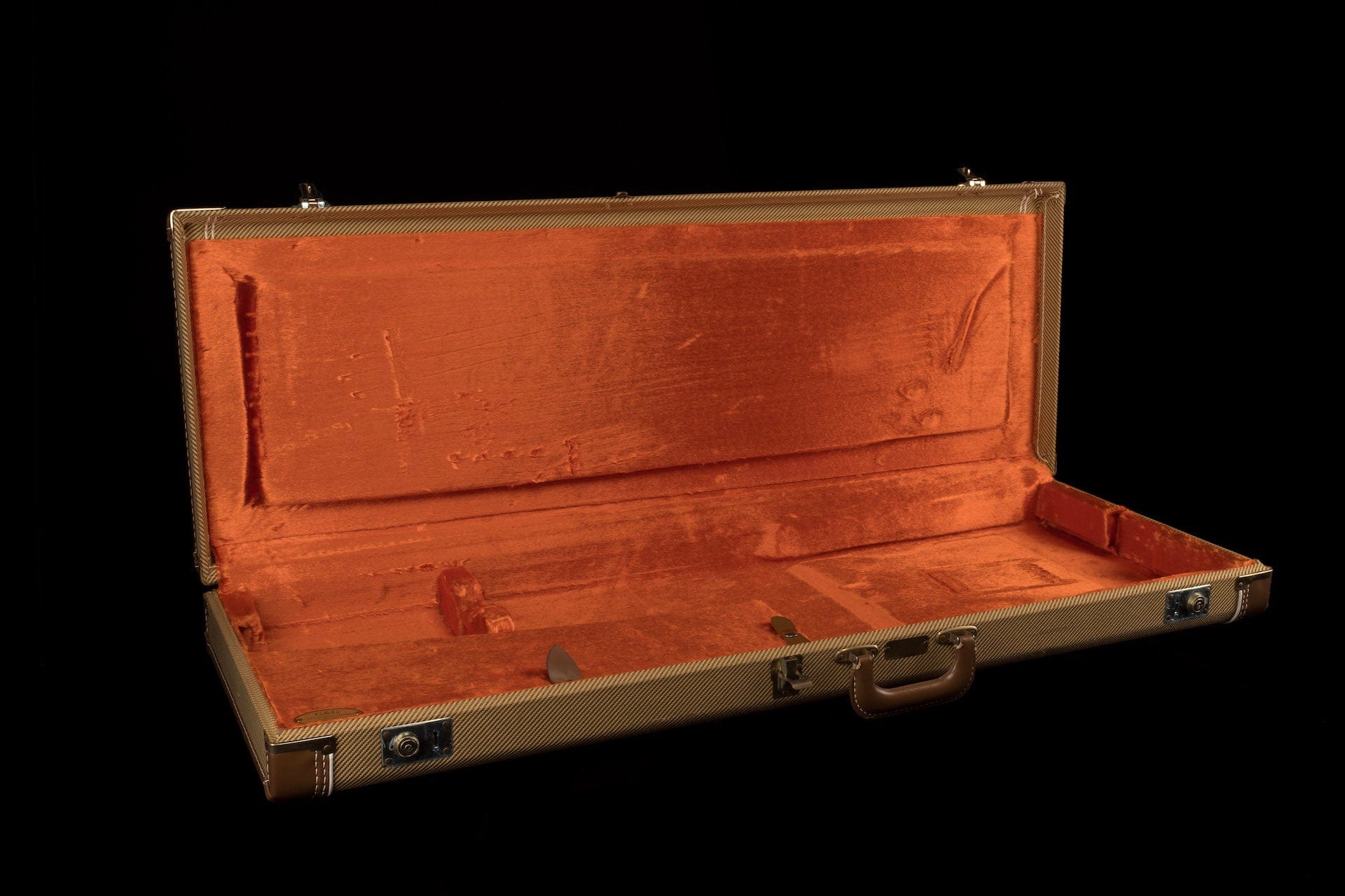 Used Fender G&G Tweed Stratocaster Telecaster Case Orange Interior - 2 - Image 4