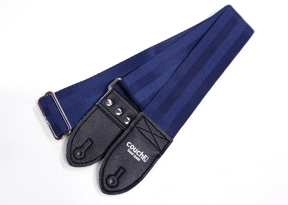 Couch Recycled Navy Seatbelt Guitar Strap - SB004