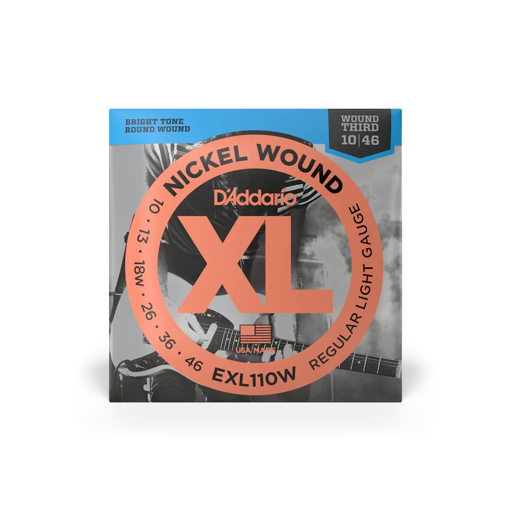 D'Addario EXL110W Set Guitar XL Regular Light Wound 3rd Strings - Image 2