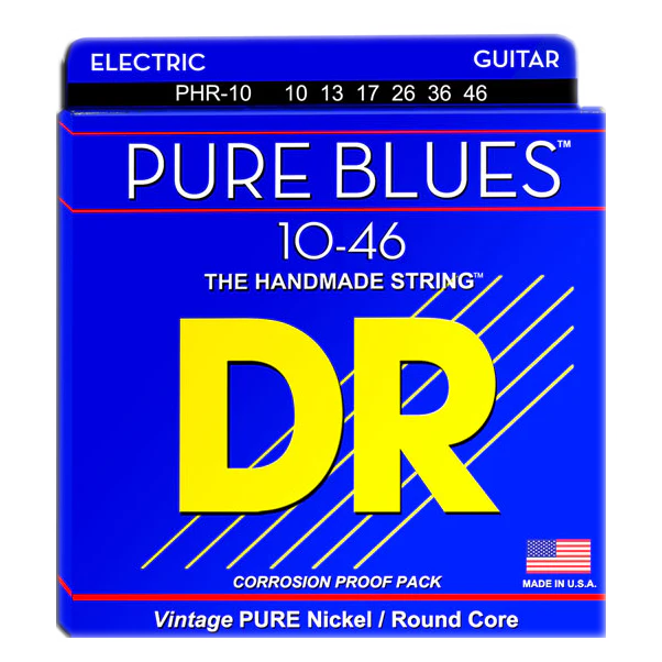 DR PHR-10 Pure Blues Nickel Light 10-46 Electric Guitar Strings