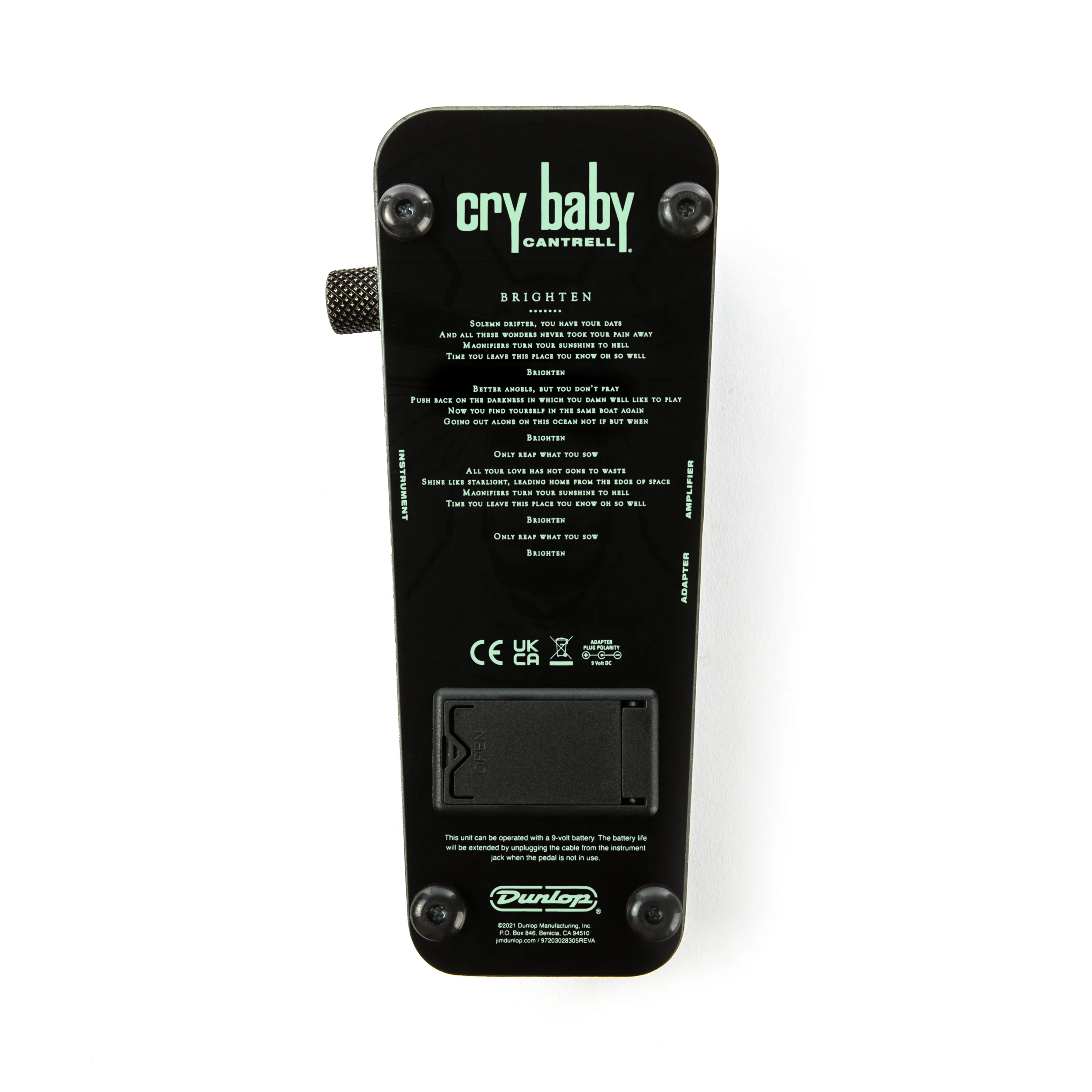 Dunlop JC95FFS Jerry Cantrell Crybaby Firefly Wah Pedal - Image 4