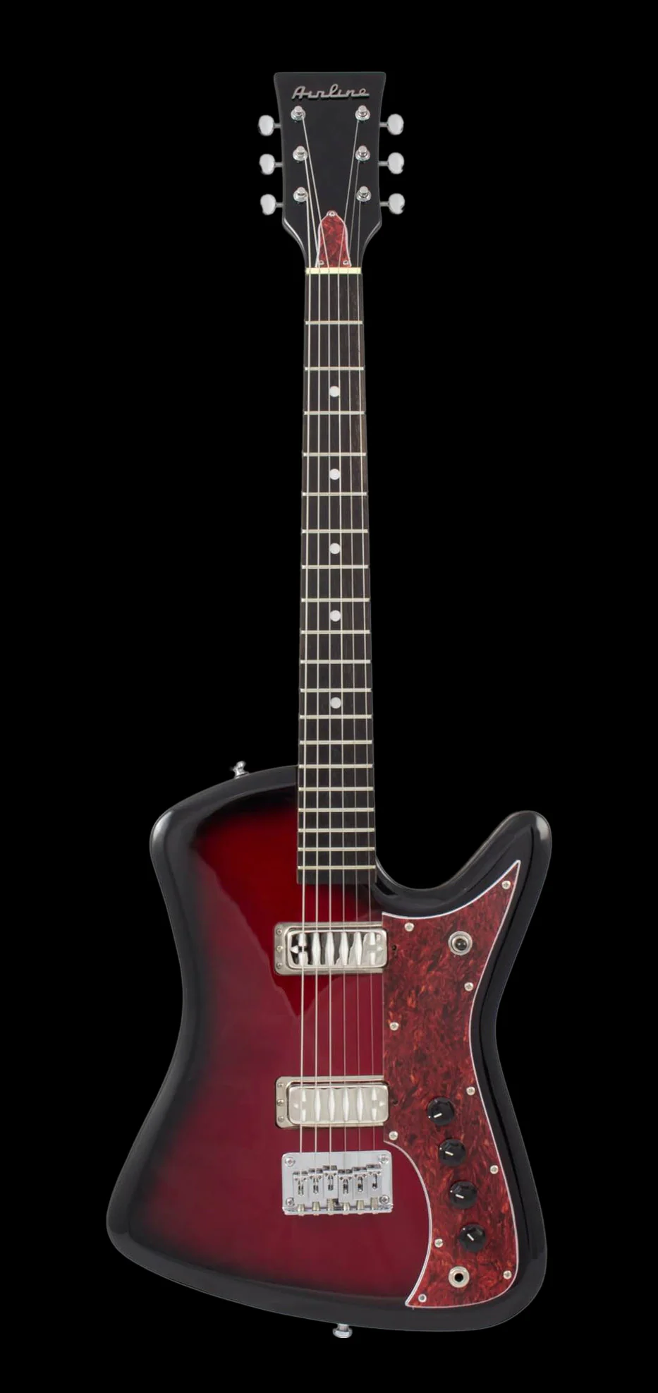 Eastwood Airline Bighorn Electric Guitar - Redburst - Image 2