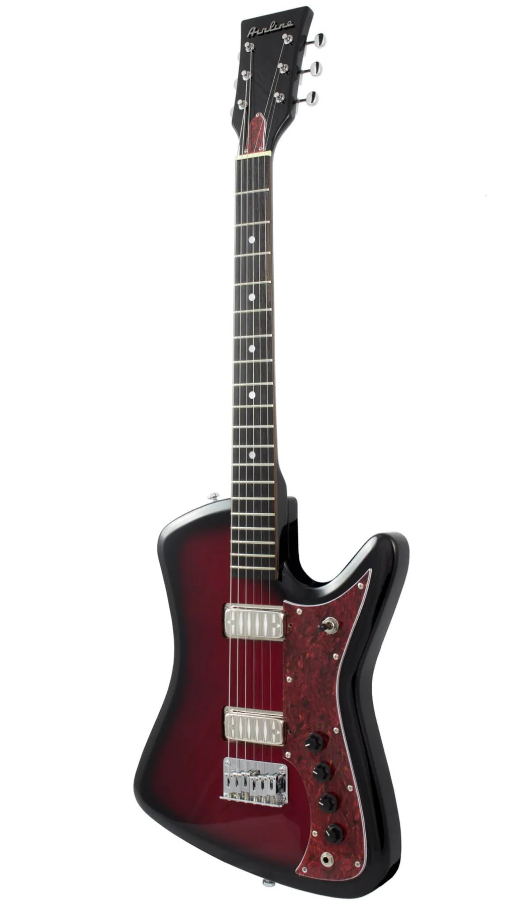 Eastwood Airline Bighorn Electric Guitar - Redburst - Image 3