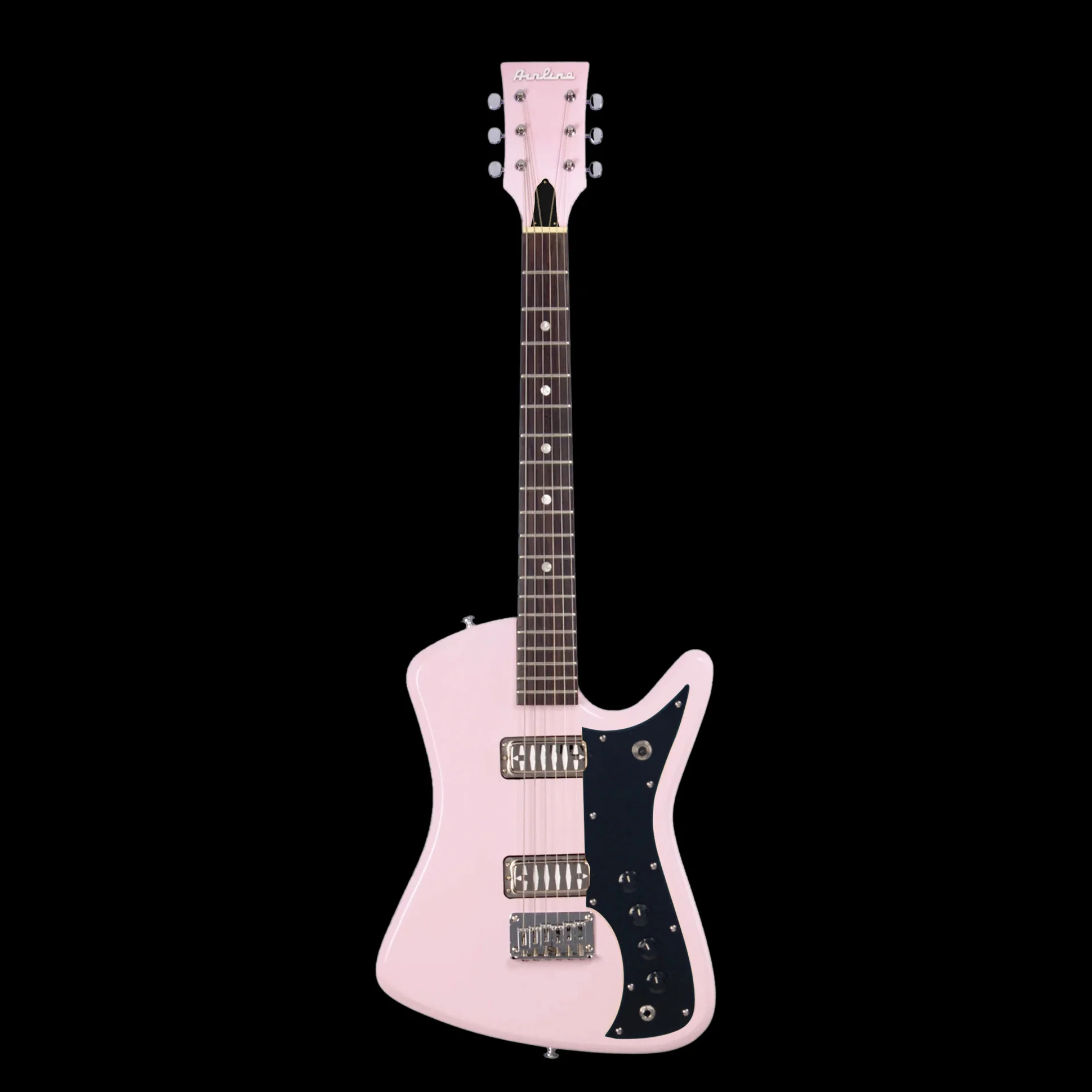 Eastwood Airline Bighorn Electric Guitar  - Shell Pink - Image 2