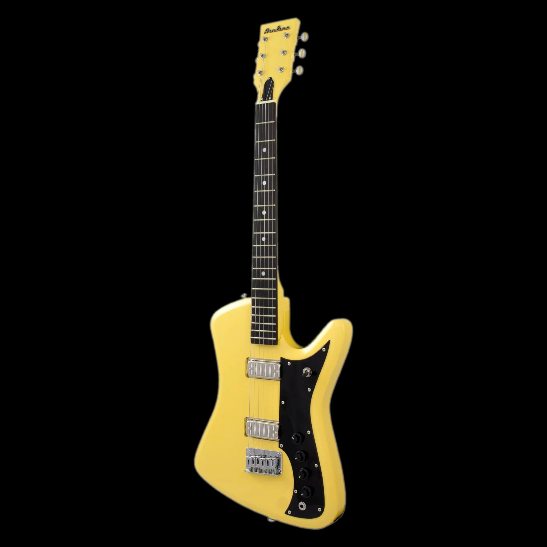 Eastwood Airline Bighorn Electric Guitar - TV Yellow - Image 4