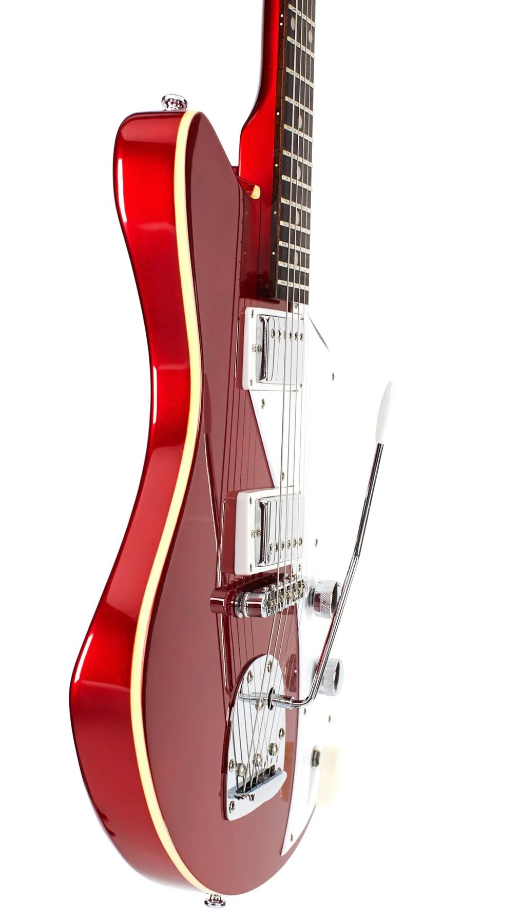 Eastwood Airline Jeff Senn Model One Guitar Metallic Red - Image 3