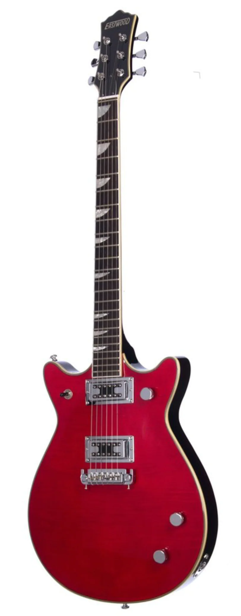 Eastwood Classic AC Electric Guitar R.I.P. Malcolm Transparent Cherry - Image 2