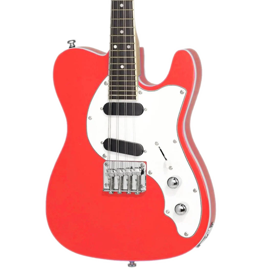 Eastwood Limited Edition 8 String Mandocaster Electric Mandolin Fiesta Red - Image 3