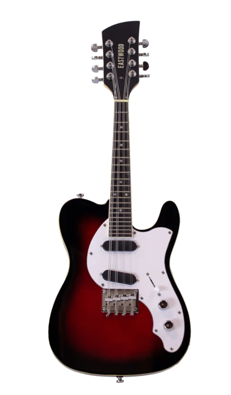 Eastwood Limited Edition 8 String Mandocaster Electric Mandolin Redburst - Image 2