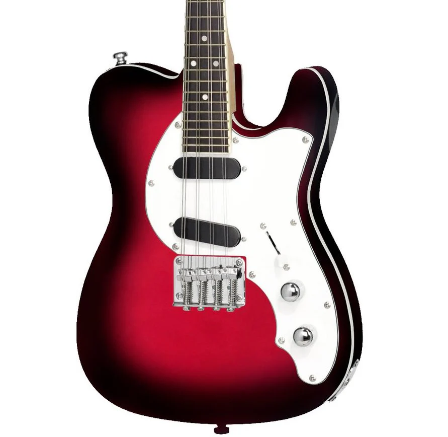 Eastwood Limited Edition 8 String Mandocaster Electric Mandolin Redburst - Image 3