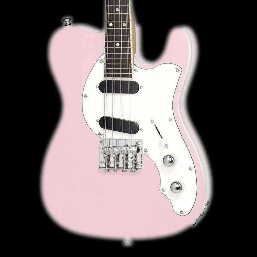 Eastwood Limited Edition 8 String Mandocaster Electric Mandolin Shell Pink with Gig Bag