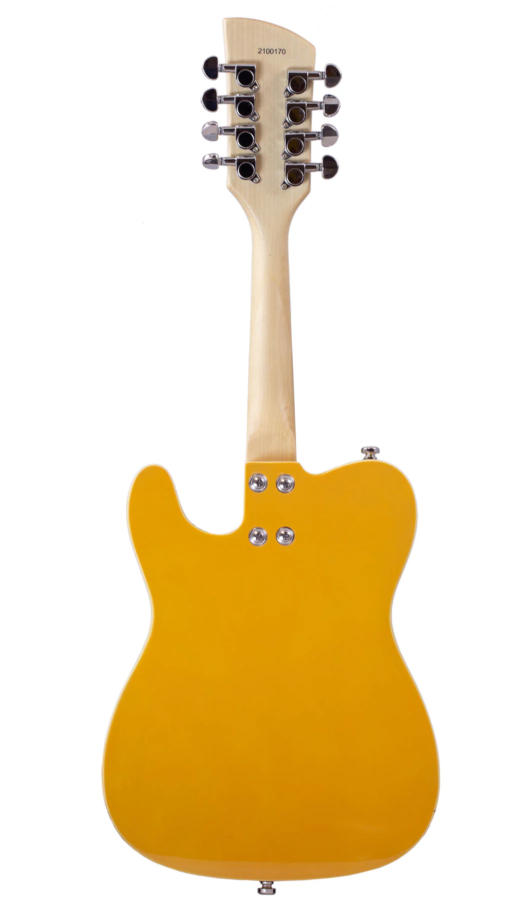 Eastwood Limited Edition 8 String Mandocaster Electric Mandolin TV Yellow - Image 4