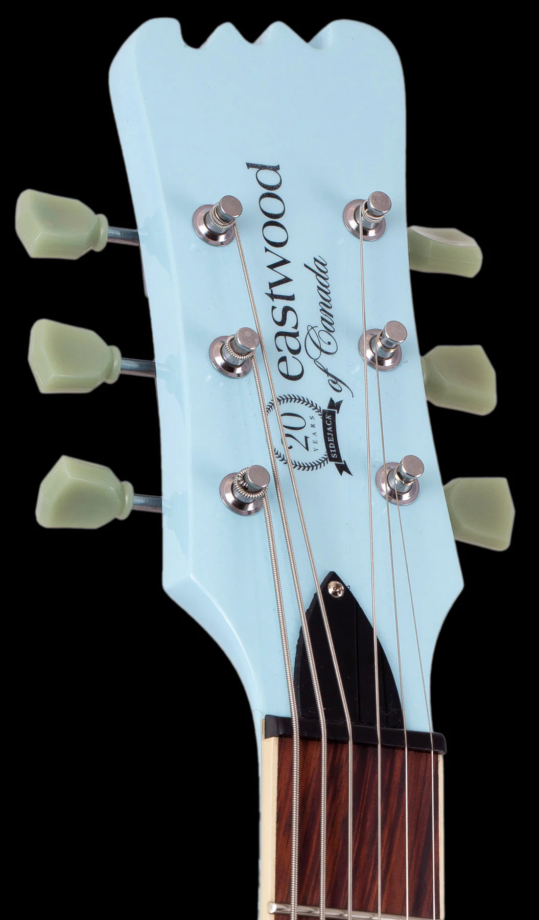Eastwood Sidejack Baritone 20th Anniversary Limited Guitar Sonic Blue - Image 5