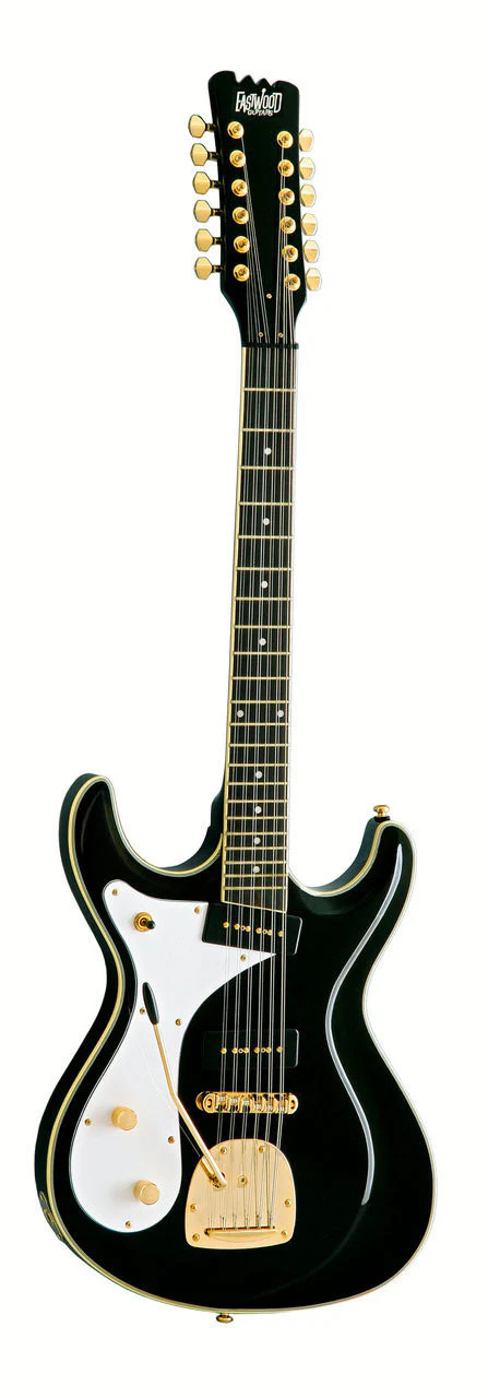 Eastwood Sidejack Deluxe 12 String Black Left Handed