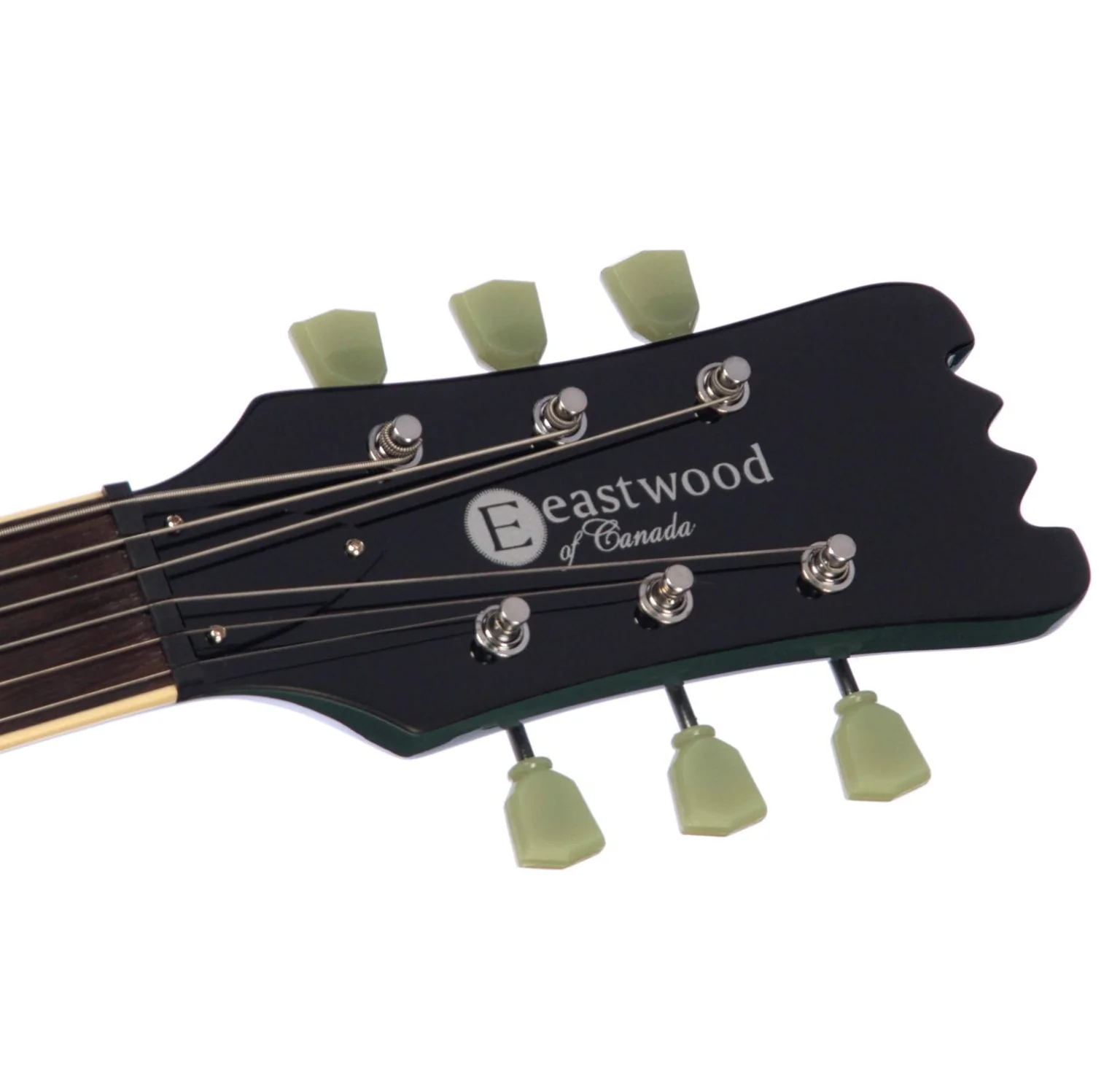 Eastwood Sidejack Deluxe Baritone Electric Guitar - Cadillac Green - Image 5