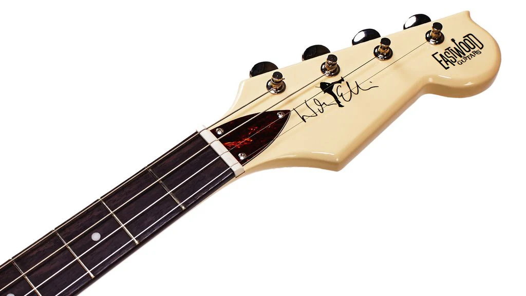 Eastwood Warren Ellis Signature 4 String Tenor Guitar - Vintage Cream - Image 4