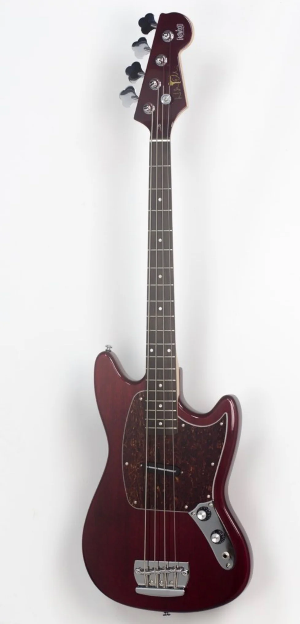 Eastwood Warren Ellis Signature Model Bass Guitar - Dark Cherry - Image 3