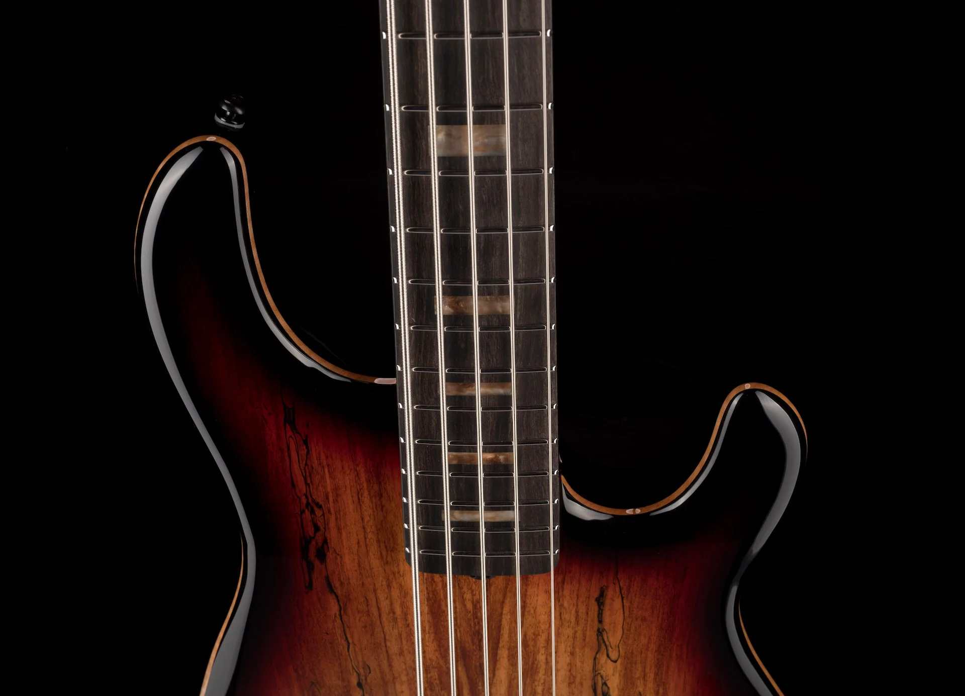 Ernie Ball Music Man 35th Anniversary StingRay 5 Spalted Sunburst - Image 3