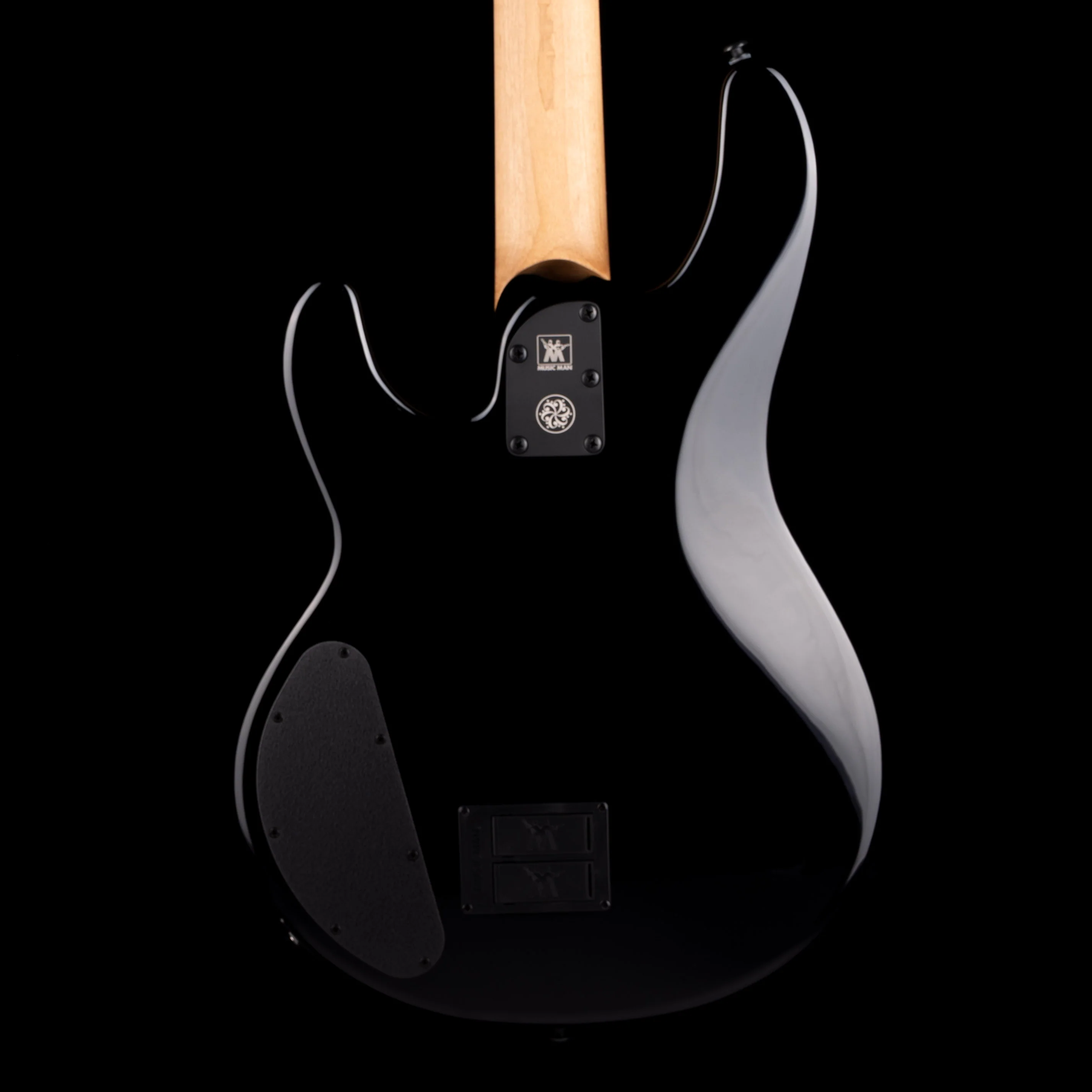 Ernie Ball Music Man DarkRay Bass Obsidian Black With Mono Case - Image 9