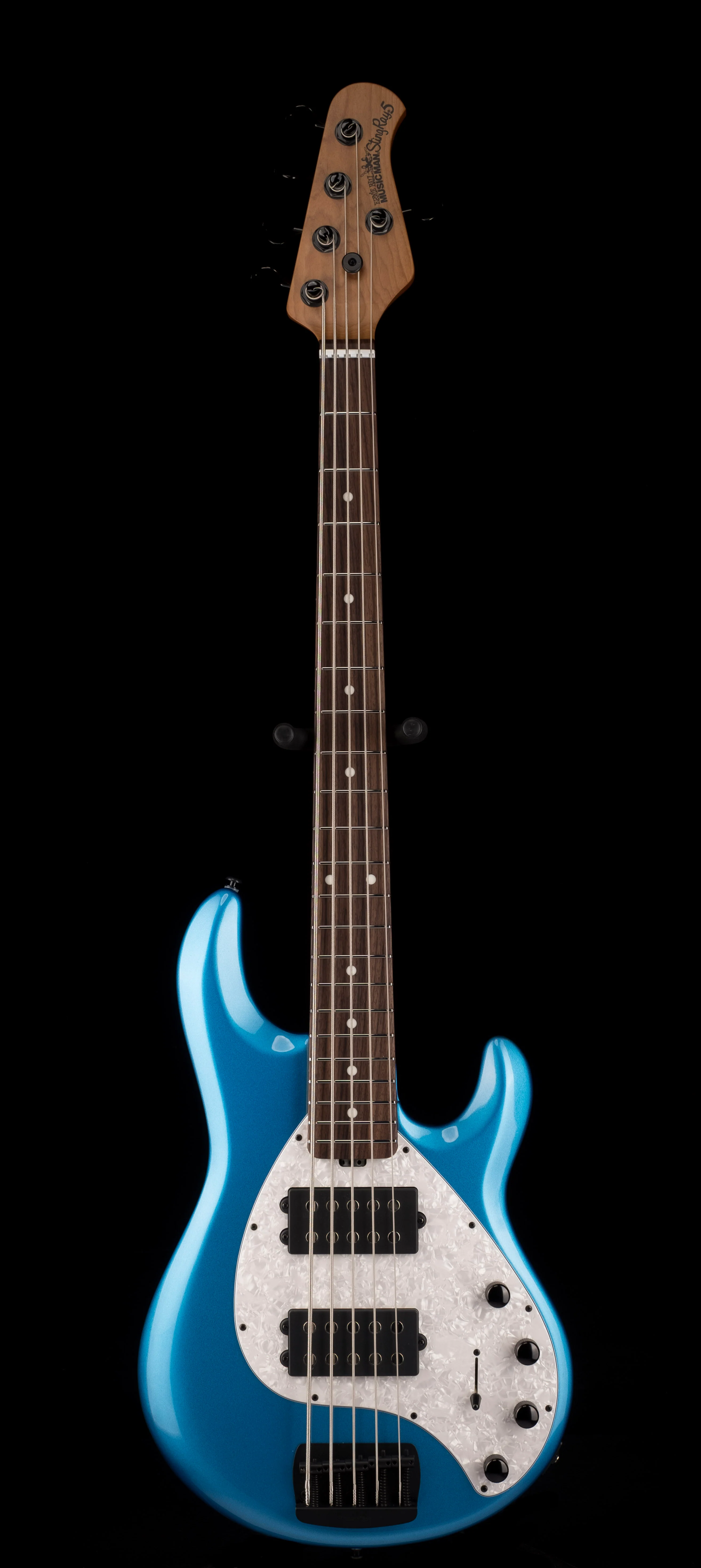 Ernie Ball Music Man StingRay Special 5 HH Bass Speed Blue Roasted Maple With Case - Image 2