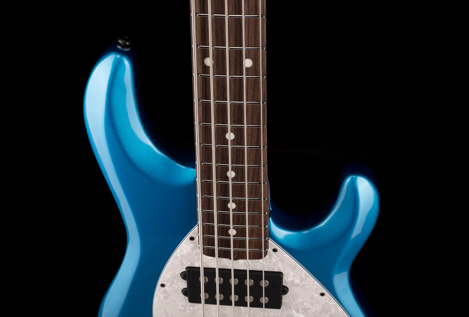 Ernie Ball Music Man StingRay Special 5 HH Bass Speed Blue Roasted Maple With Case - Image 3