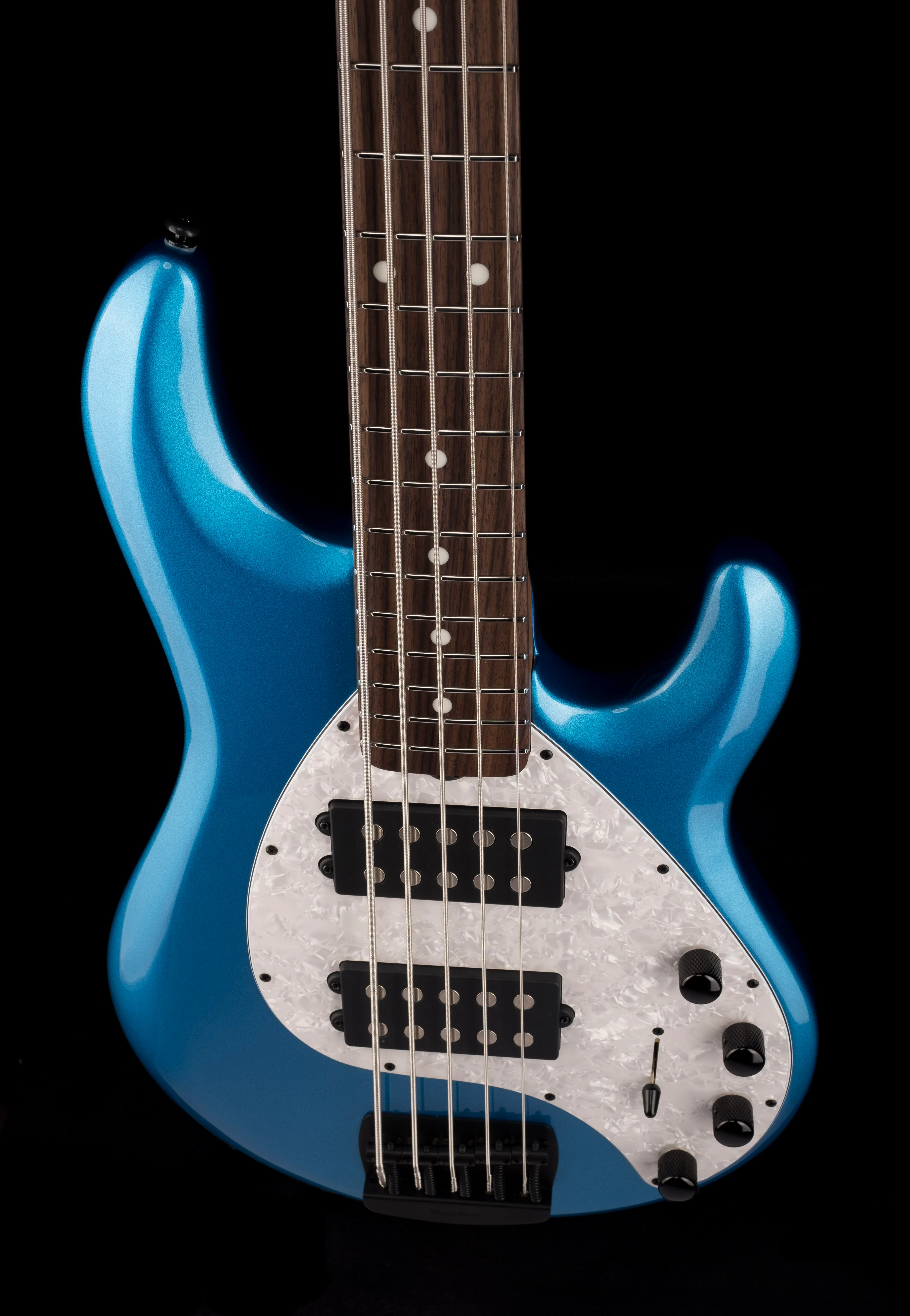 Ernie Ball Music Man StingRay Special 5 HH Bass Speed Blue Roasted Maple With Case - Image 4