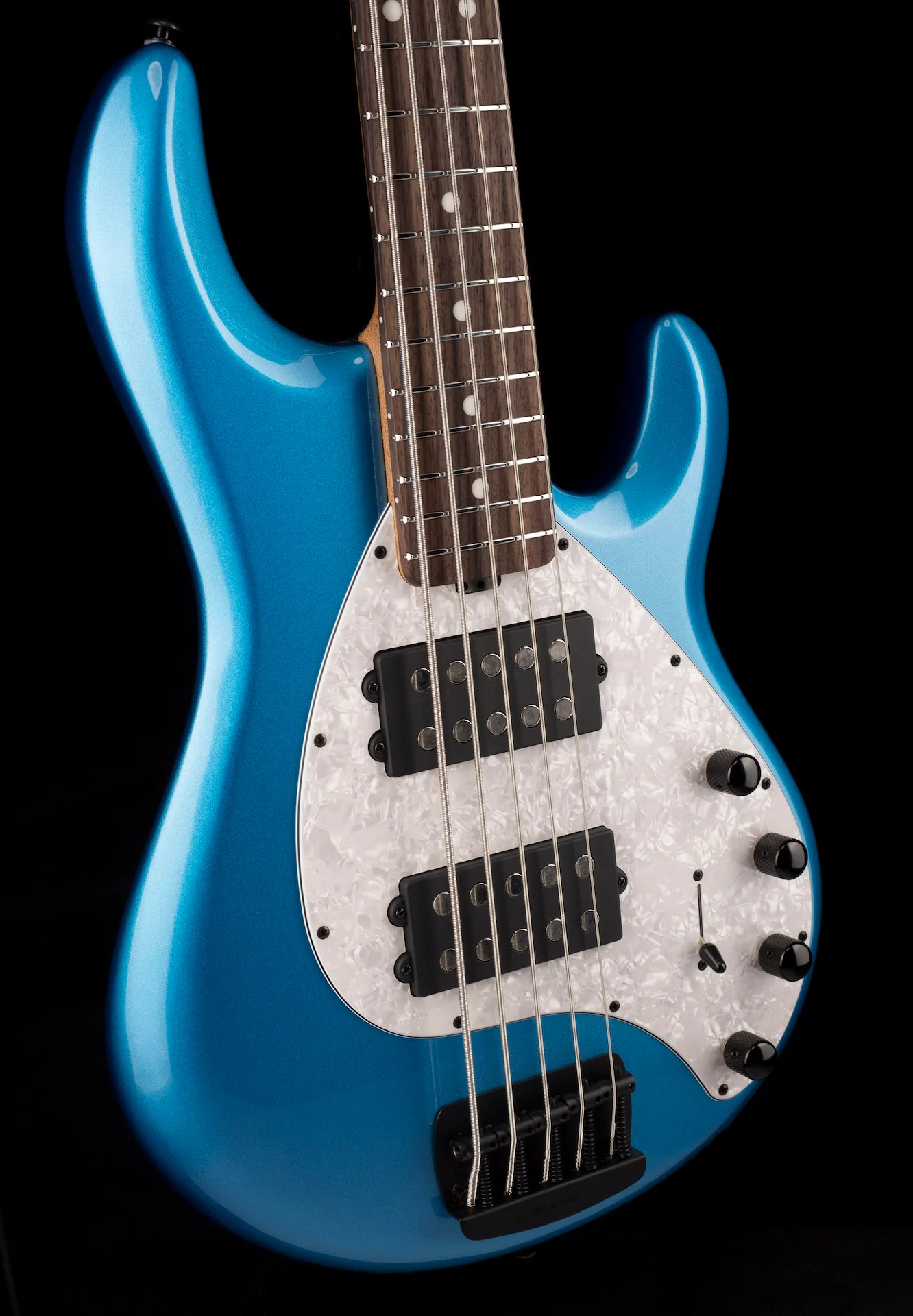 Ernie Ball Music Man StingRay Special 5 HH Bass Speed Blue Roasted Maple With Case - Image 9