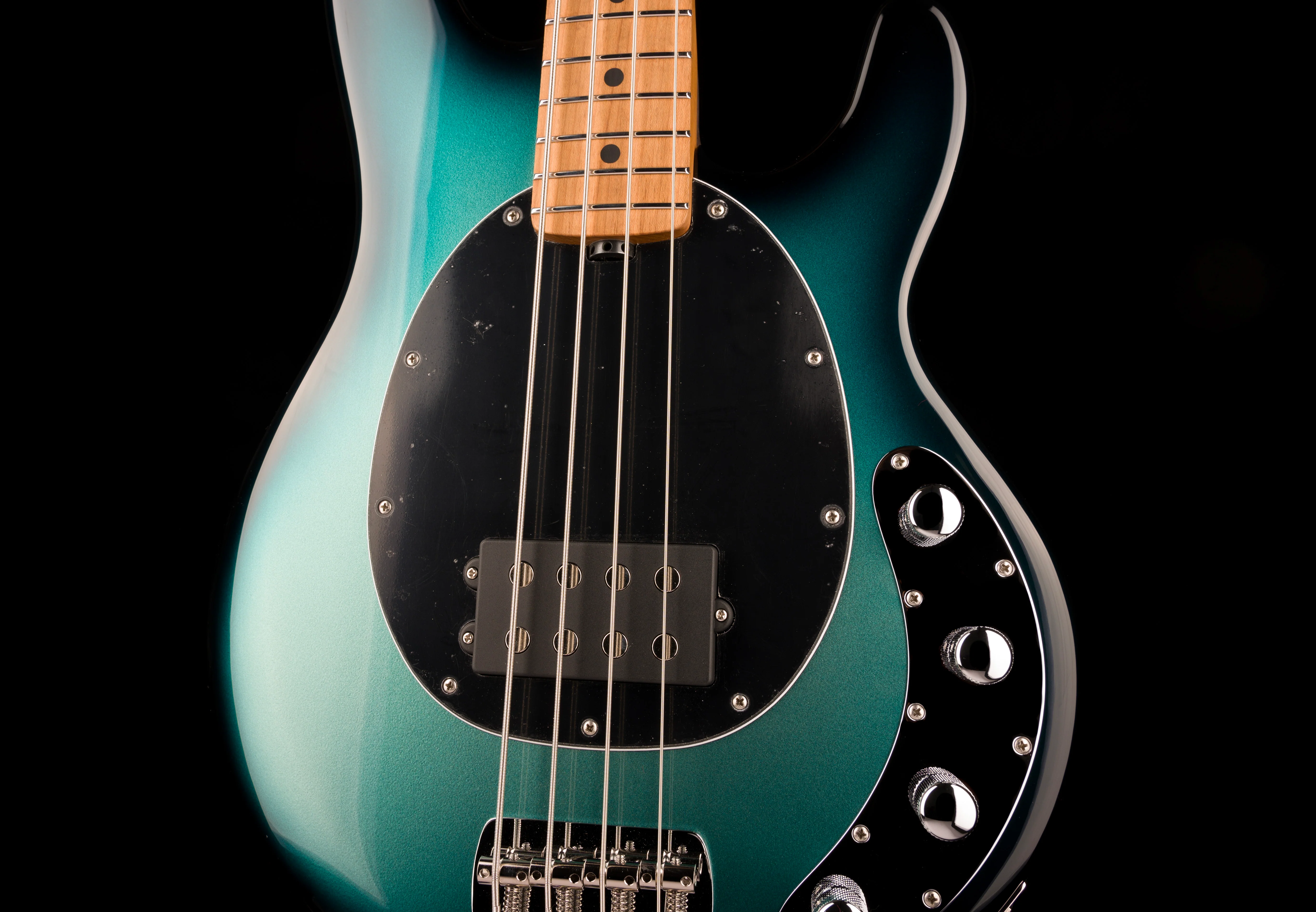 Ernie Ball Music Man StingRay Special Bass Frost Green Pearl with Mono Case - Image 6