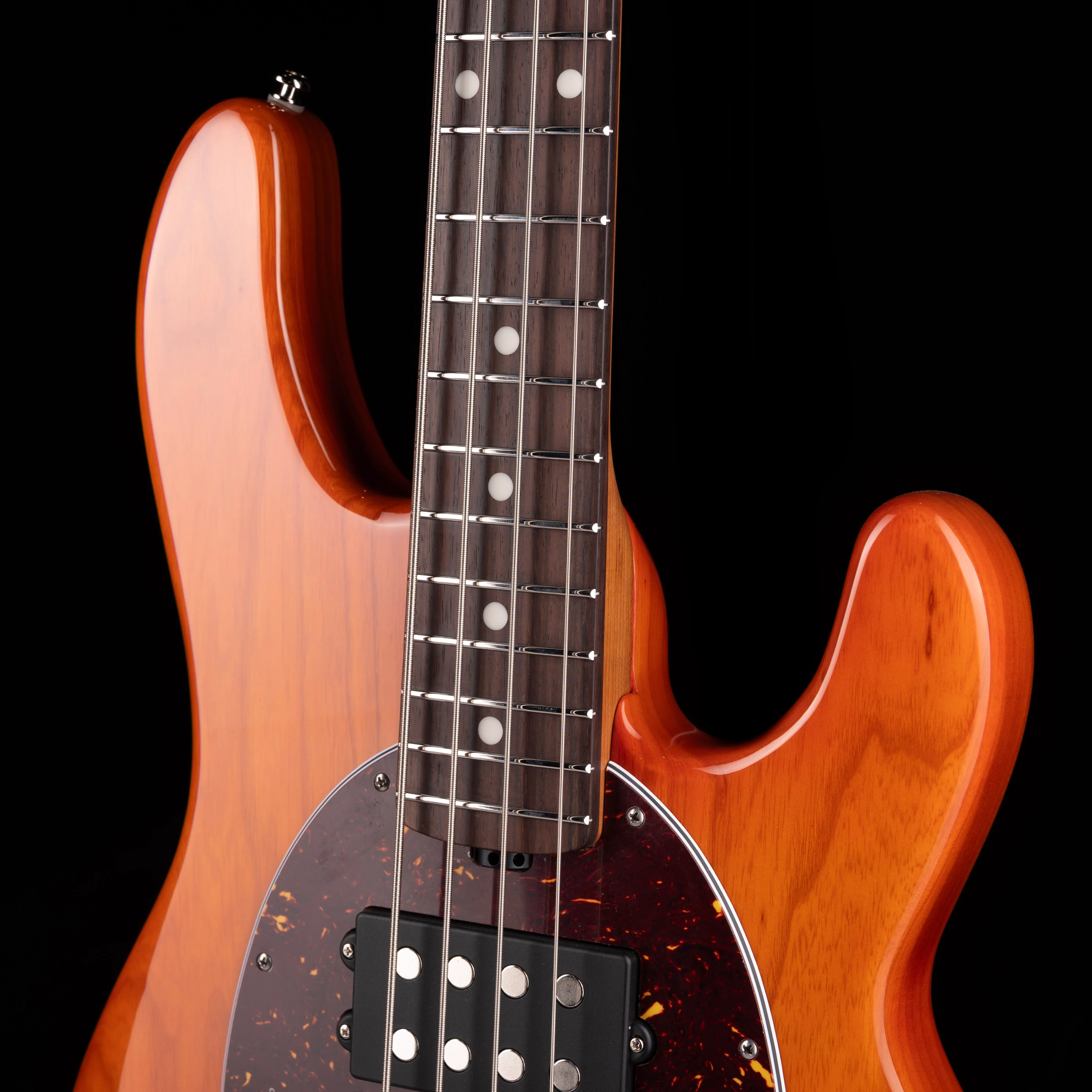 Ernie Ball Music Man Stingray Special HH Translucent Orange With Mono Case - Image 5
