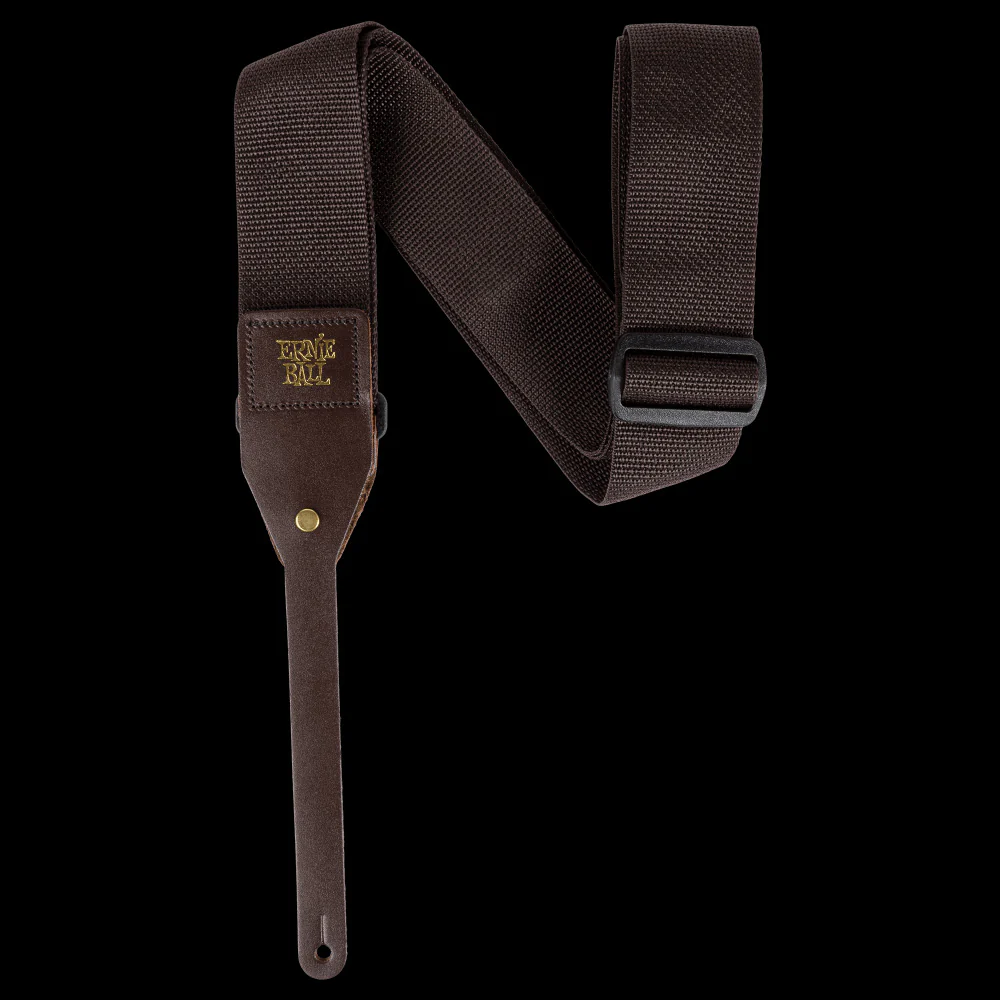 Ernie Ball Polypro Acoustic Guitar Strap - Brown - P05366 - Image 2