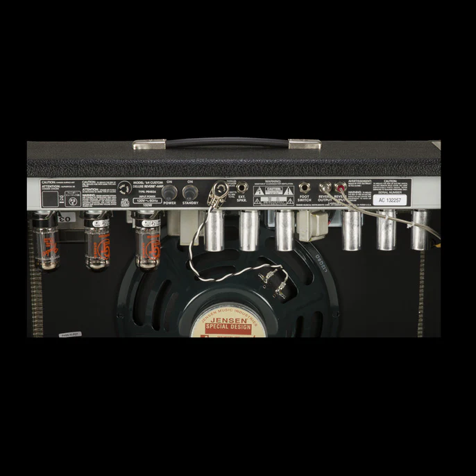 Fender '64 Custom Deluxe Reverb Hand-wired 1x12" Guitar Amp Combo - Image 4