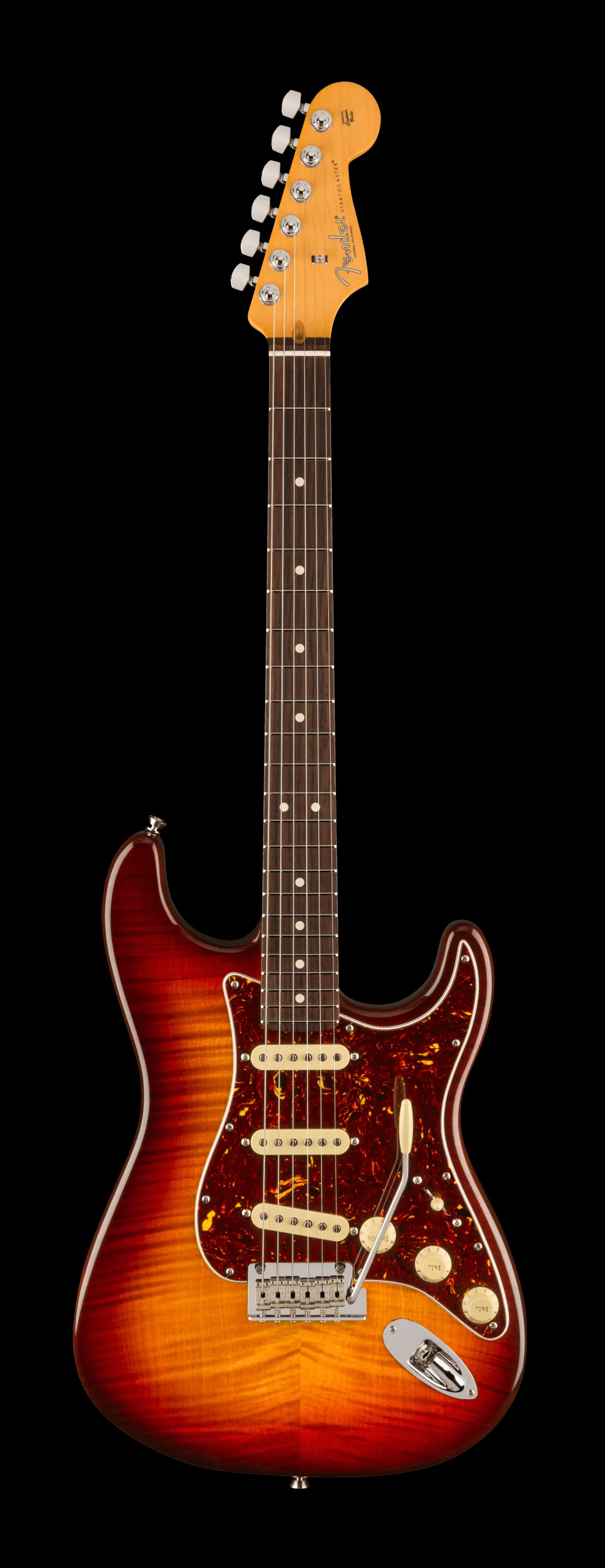 Fender 70th Anniversary American Professional II Stratocaster Rosewood Fingerboard Comet Burst With Case - Image 2