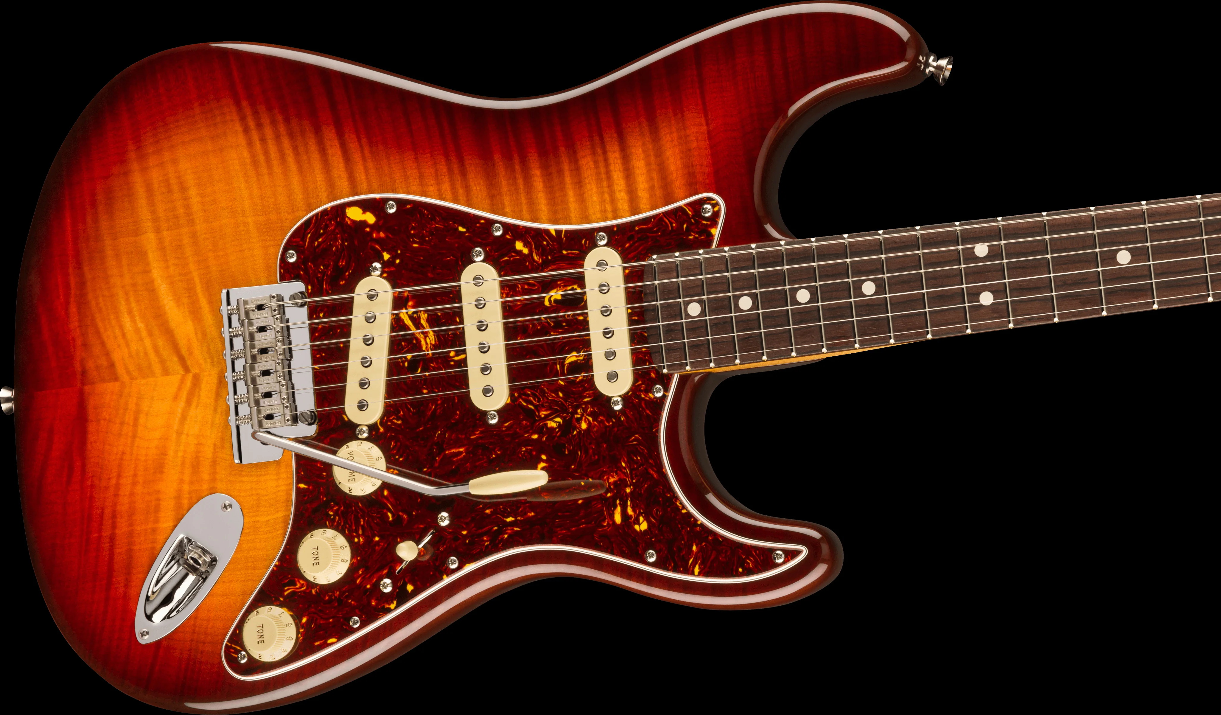 Fender 70th Anniversary American Professional II Stratocaster Rosewood Fingerboard Comet Burst With Case - Image 3