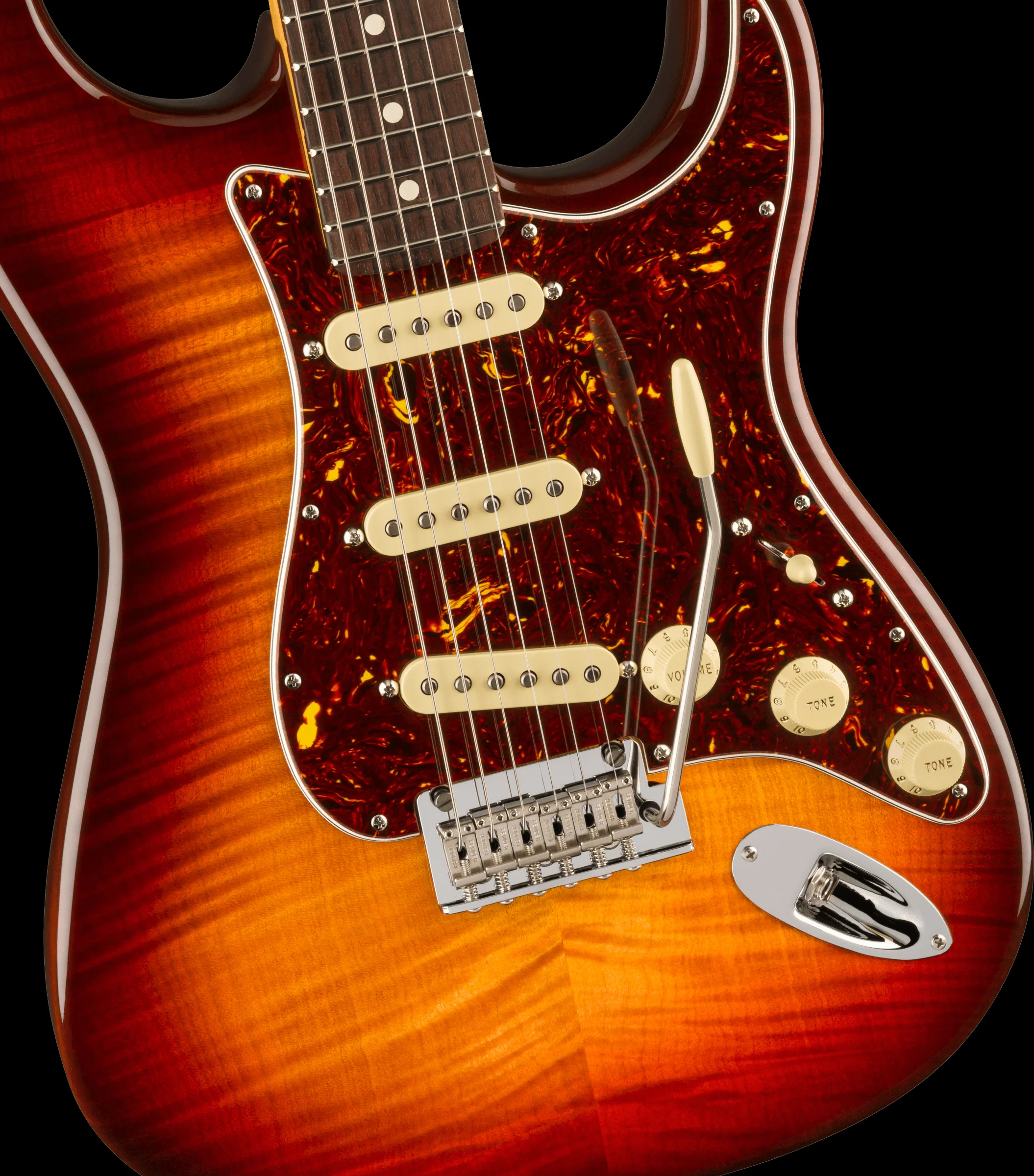 Fender 70th Anniversary American Professional II Stratocaster Rosewood Fingerboard Comet Burst With Case - Image 4