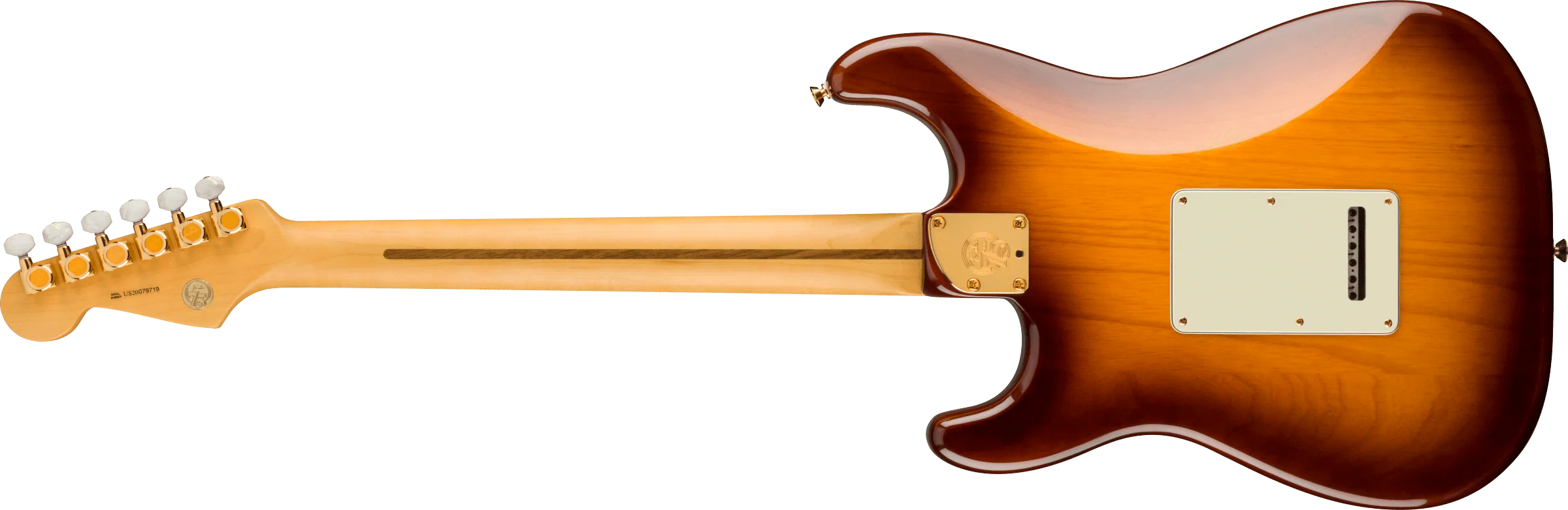 Fender 75th Anniversary Commemorative Stratocaster Maple Fingerboard 2-Color Bourbon Burst Electric Guitar - Image 5