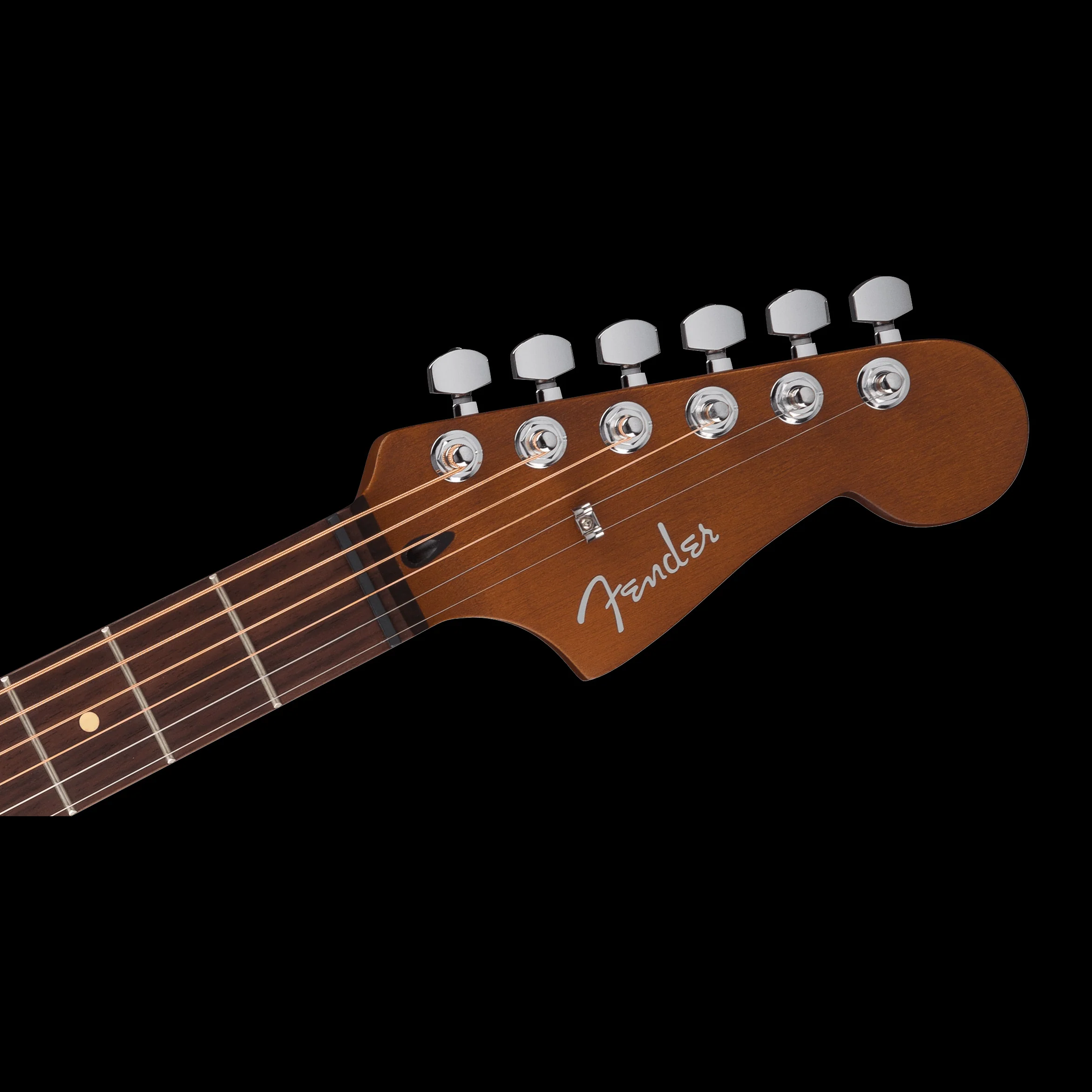 Fender Acoustasonic Standard Jazzmaster Black Acoustic Electric Guitar - Image 6
